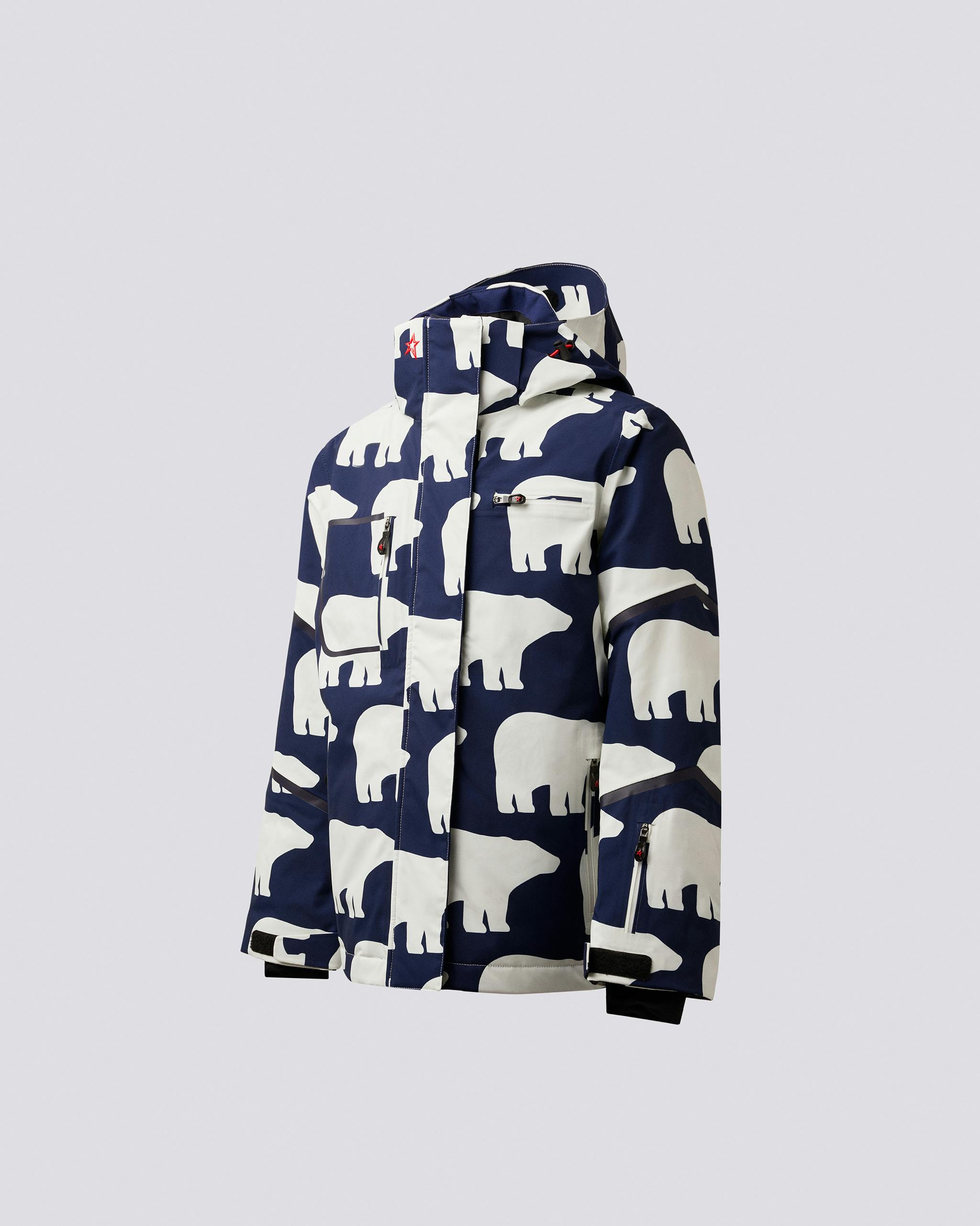 Polar Bear Print Qanuk Pro Down Jacket 0
