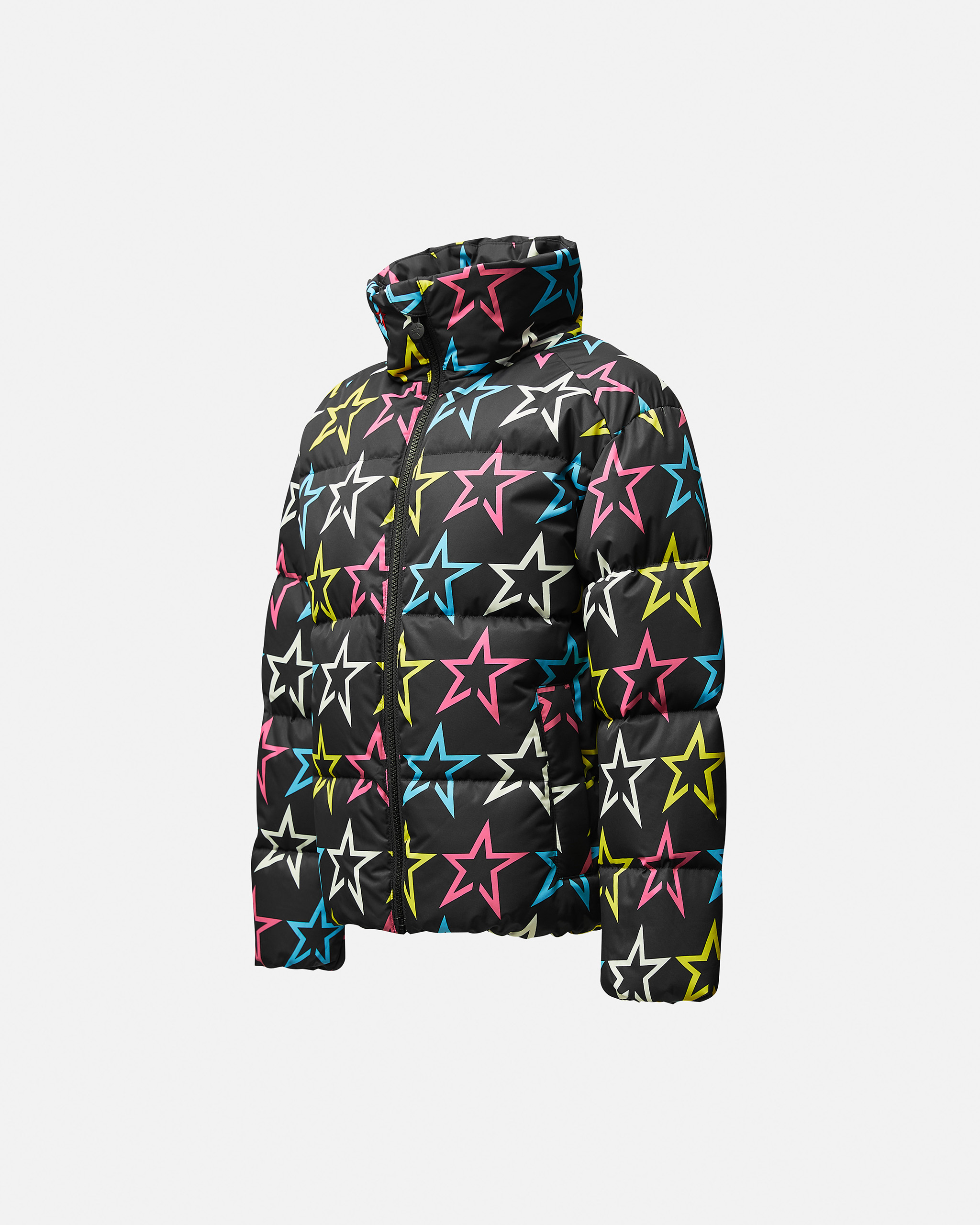 Perfect Moment Rainbow Star Nuuk Down Puffer Y14 In Black