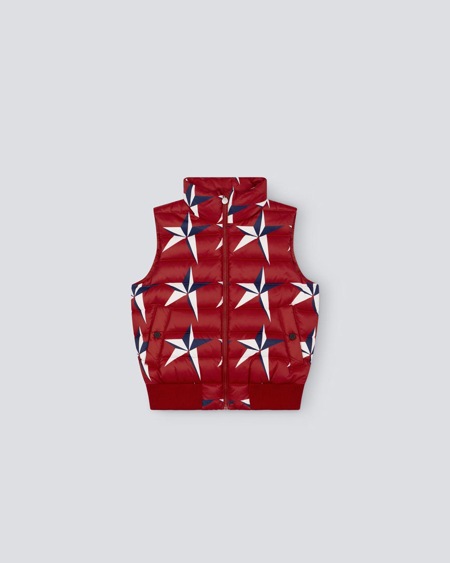 Perfect Moment Star Down Vest Y14 In Red