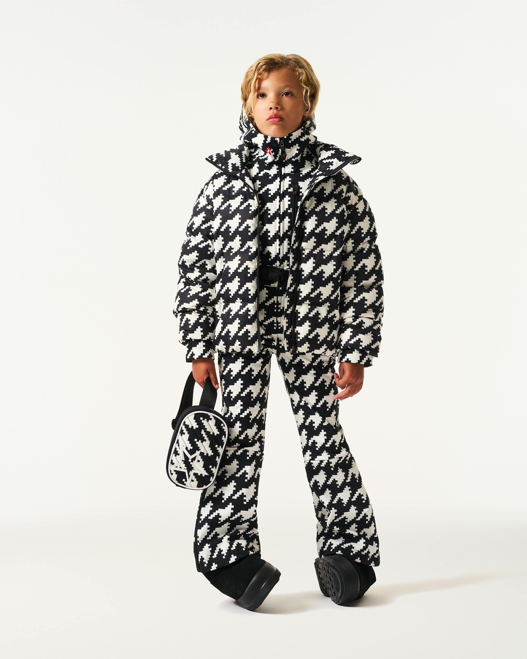 Houndstooth Ski Suit | Perfect Moment