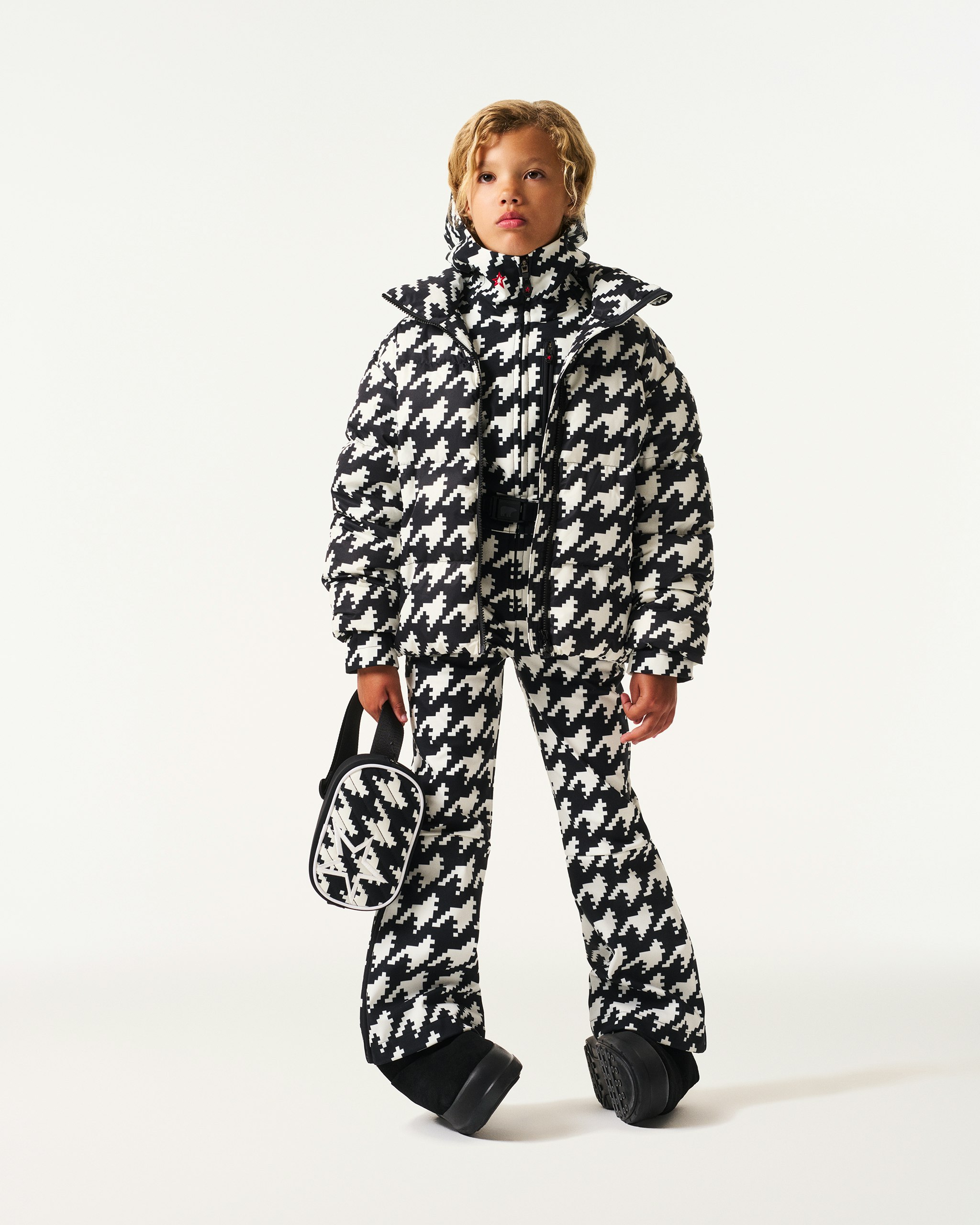 Houndstooth Ski Suit 2