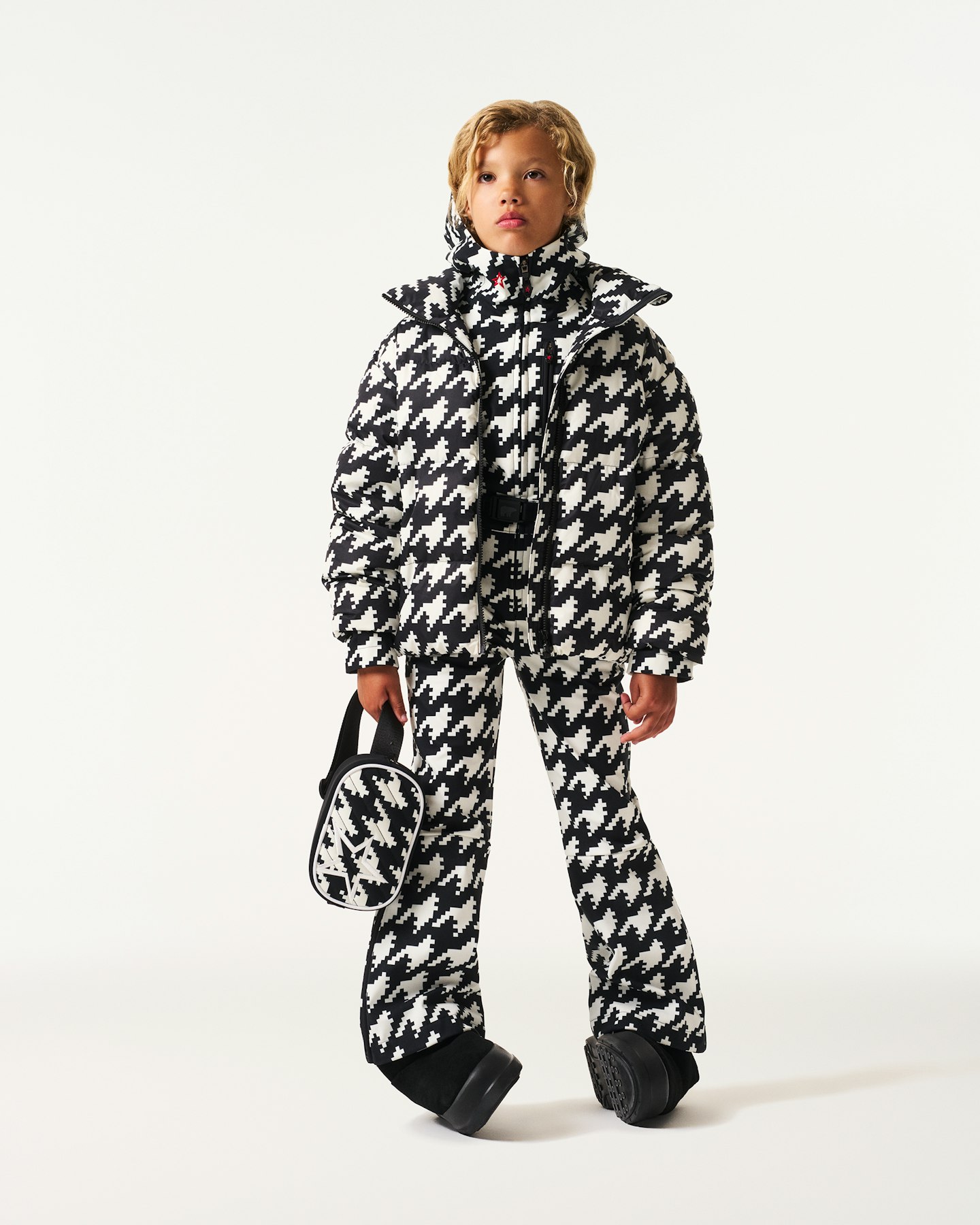 Houndstooth Ski Suit 2