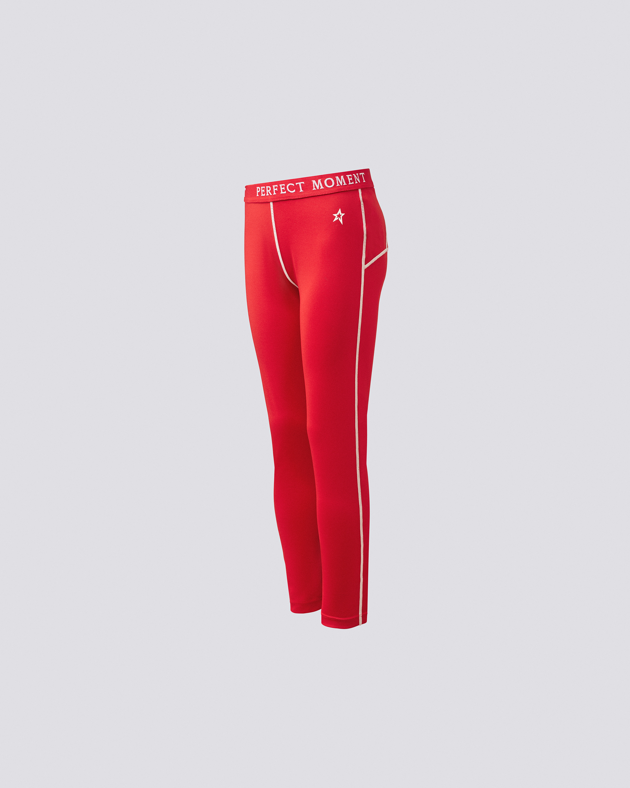 Perfect Moment Kids' Thermal Pants In Red