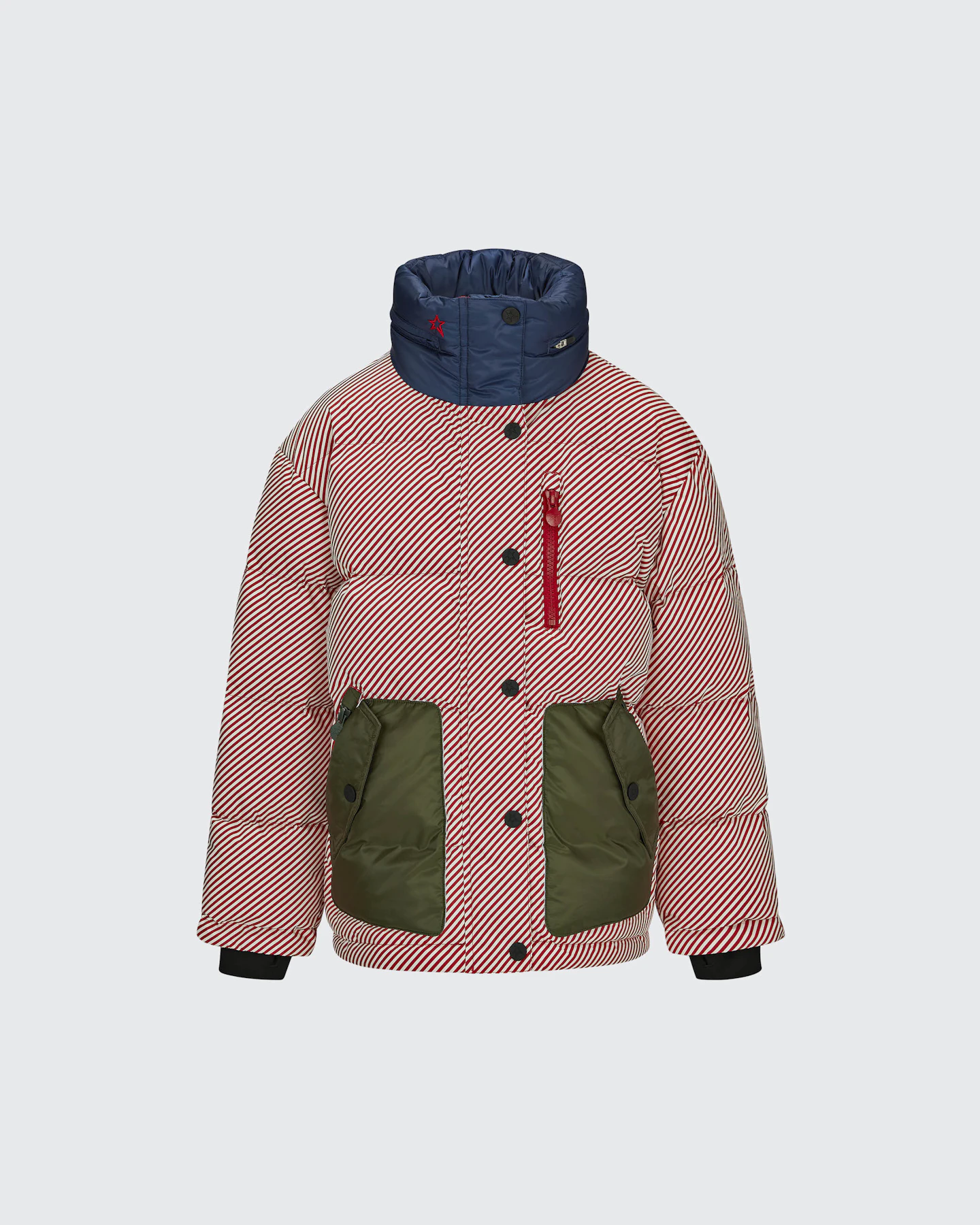 Pinstripe Quilted Jacket 0