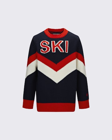 Chevron Ski Merino Wool Sweater 0