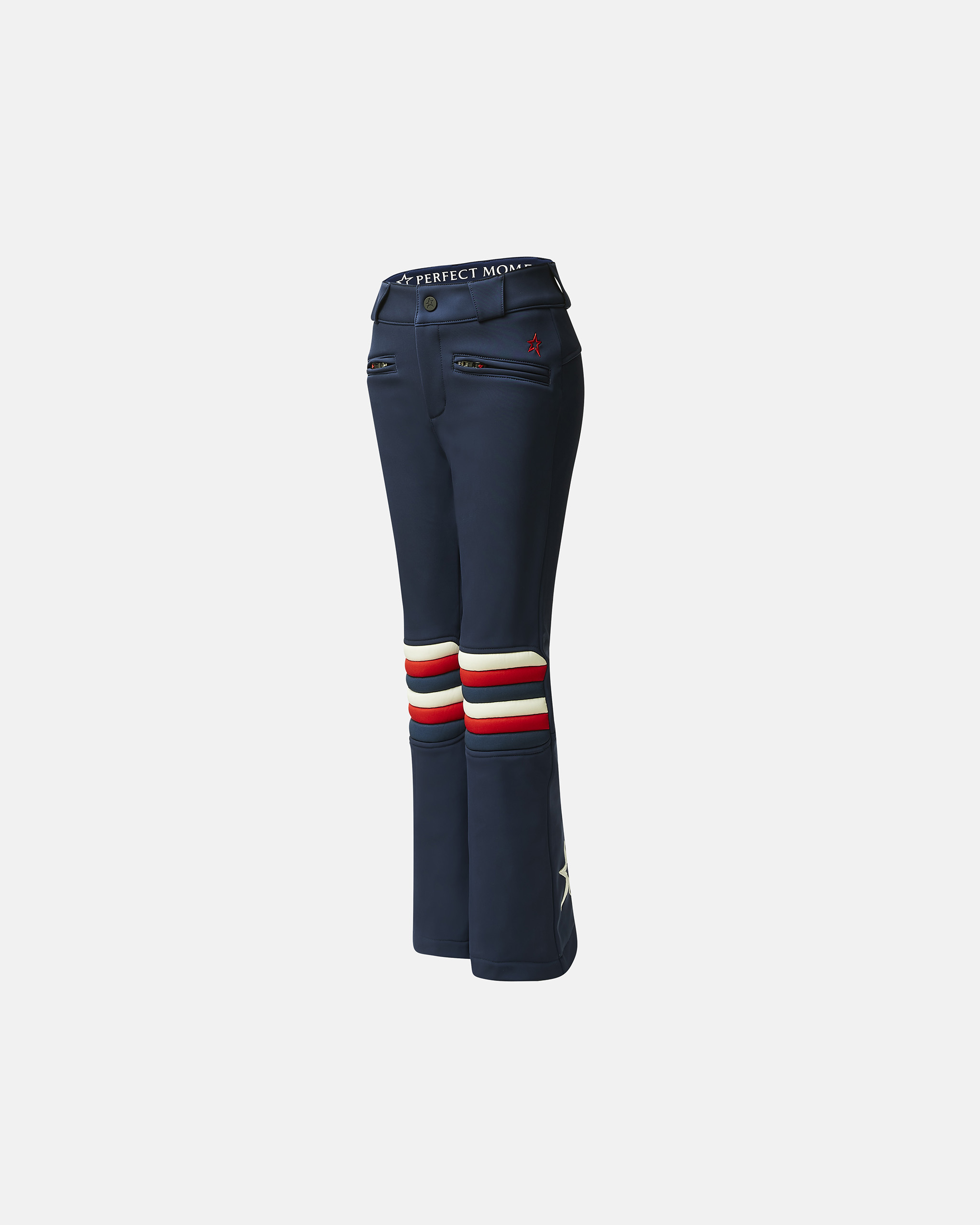 Perfect Moment Aurora Flare Trouser Y6 In Navy-white-red