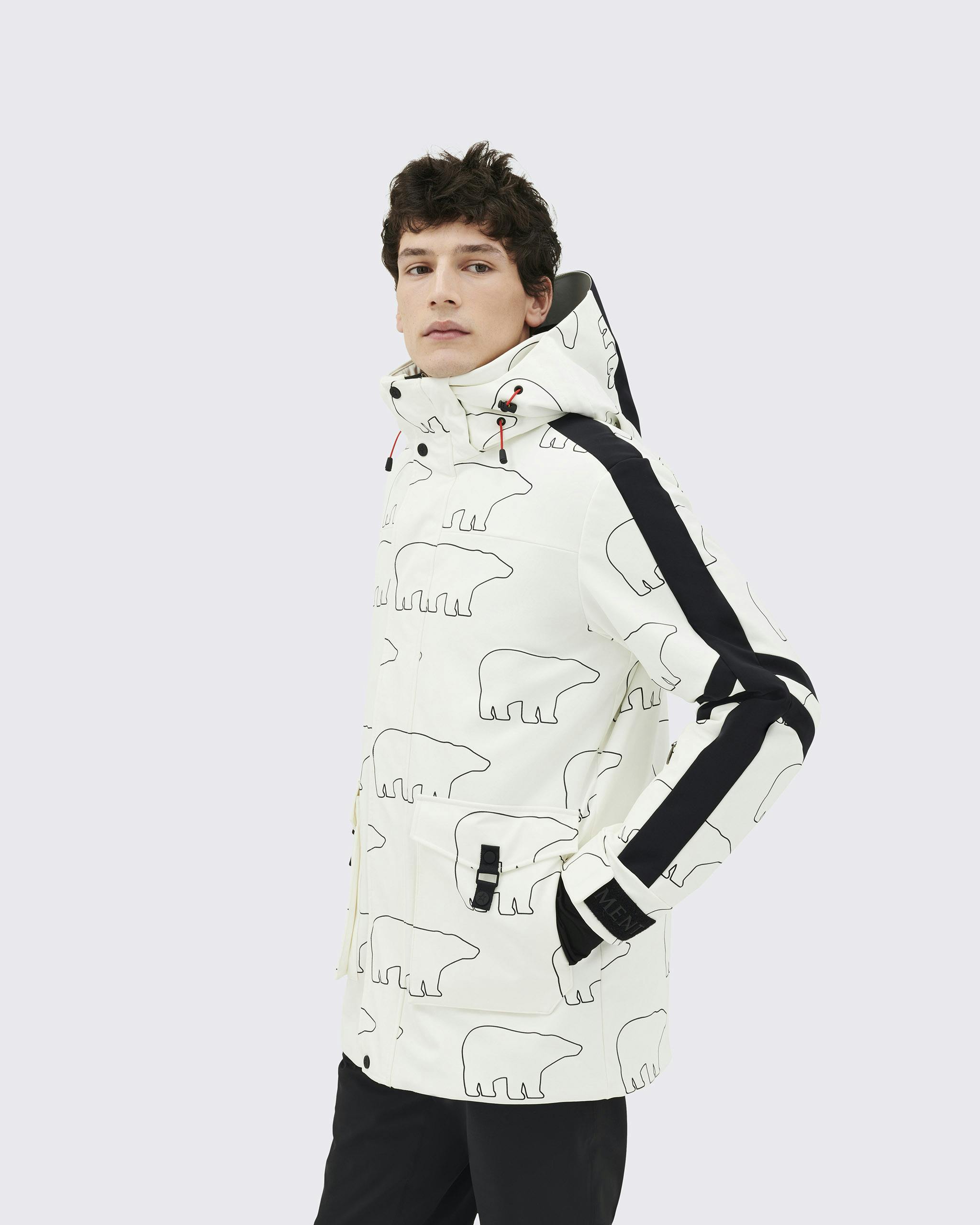 Bear Print Gus Parka Jacket Perfect Moment