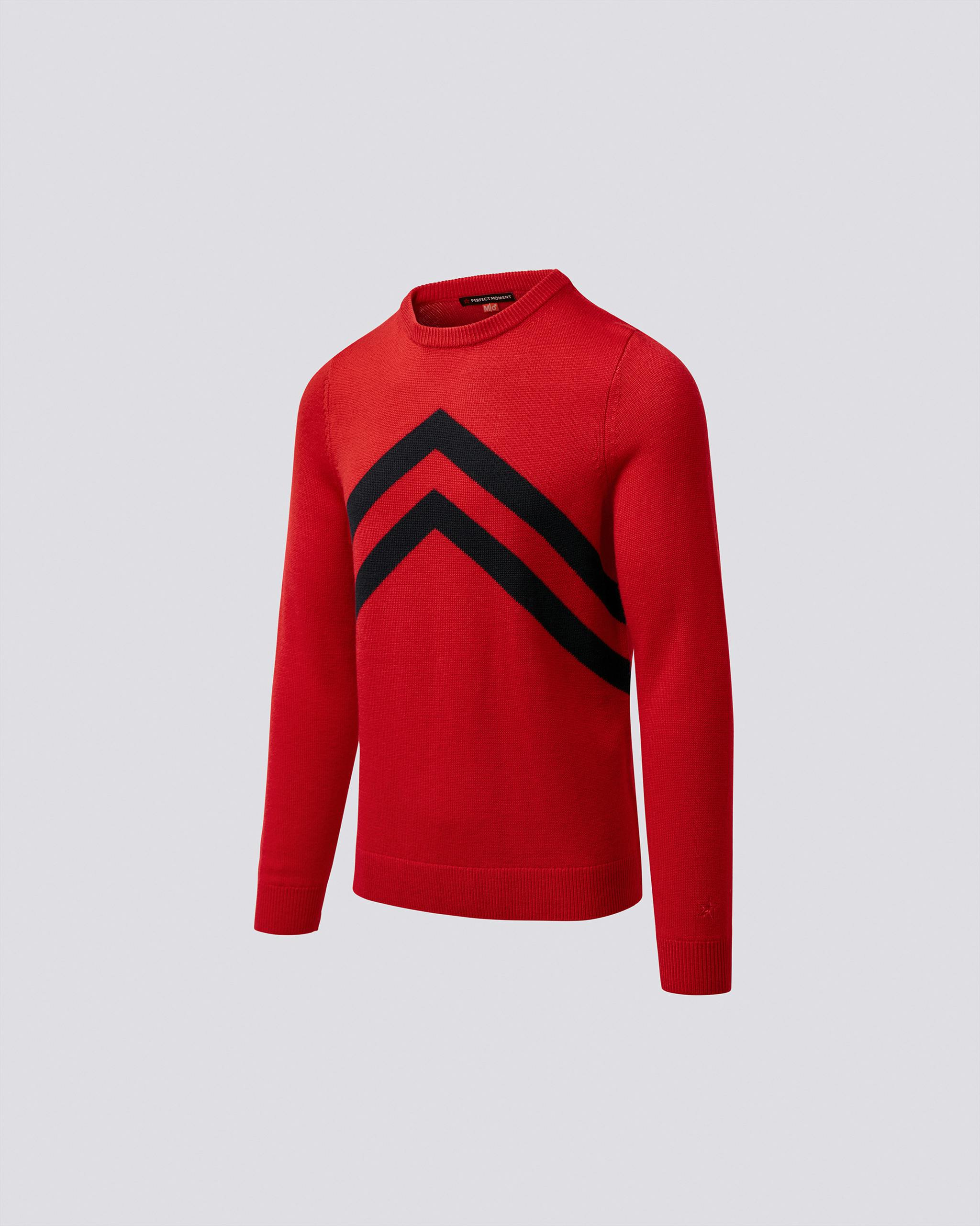 Chevron Stripe Crewneck Sweater 0