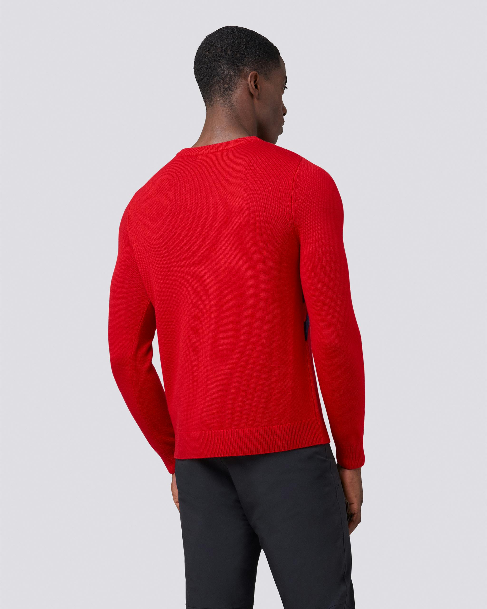 Chevron Stripe Crewneck Sweater 2