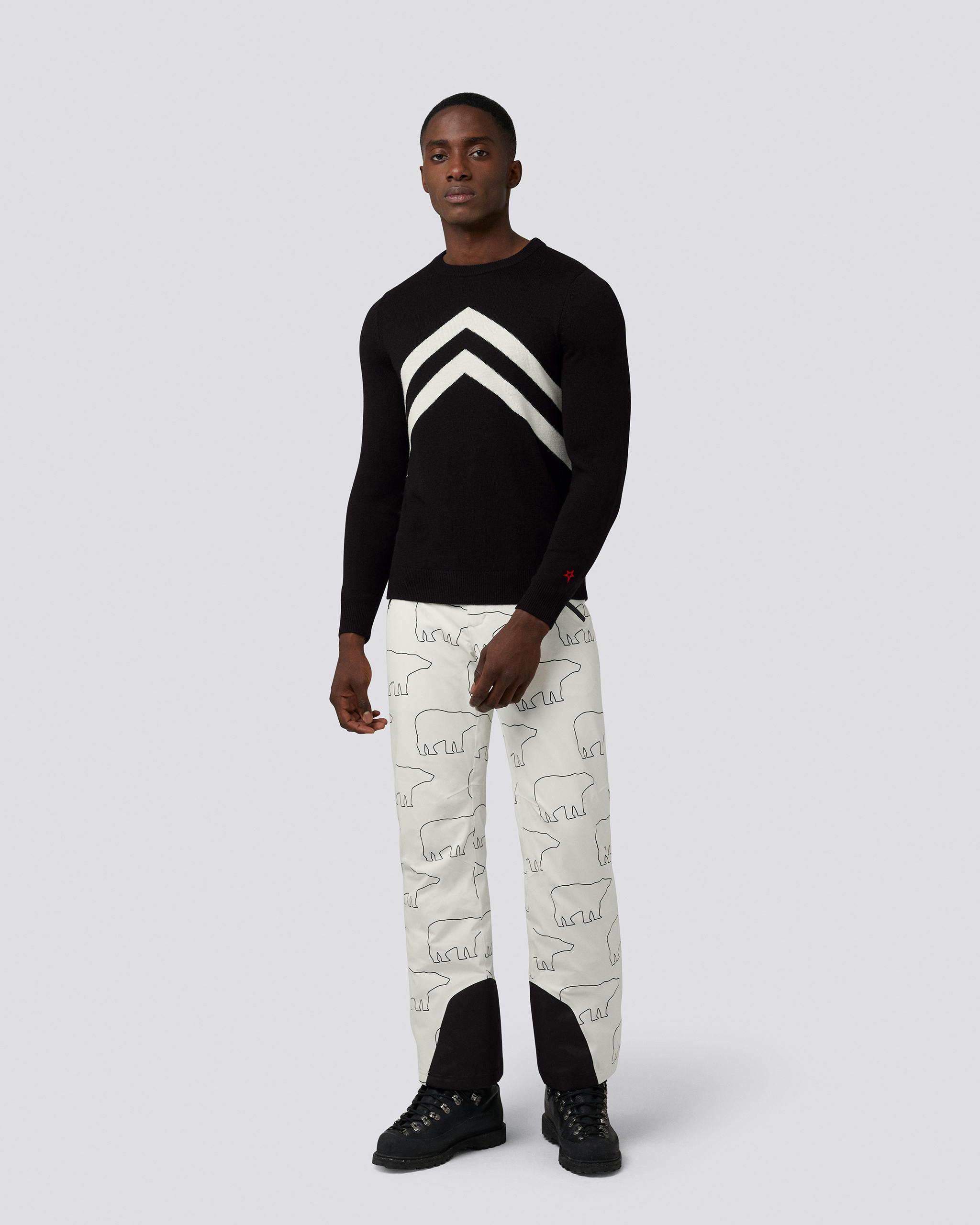 Chevron Stripe Merino Wool Sweater 1