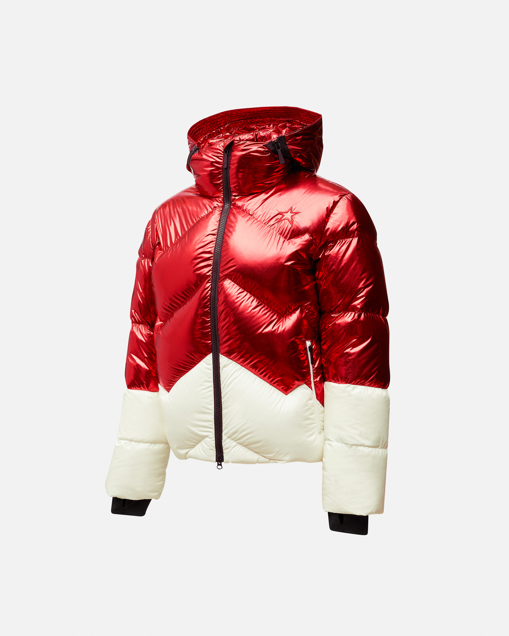 Shop Perfect Moment Airview Duvet Down Jacket In Red-hp-foil