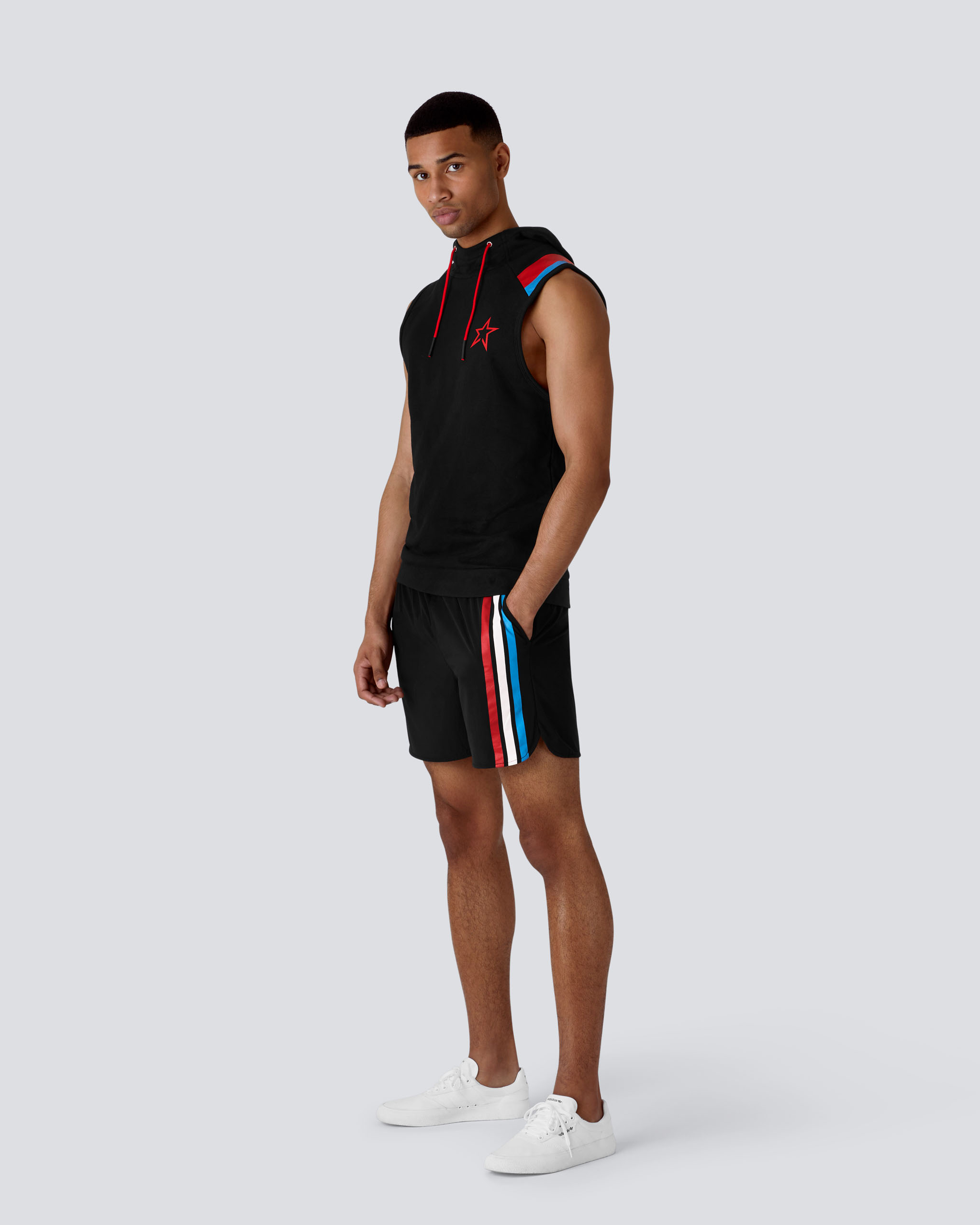 Perfect Moment Super Stripe Sleeveless Training Hoodie - Farfetch