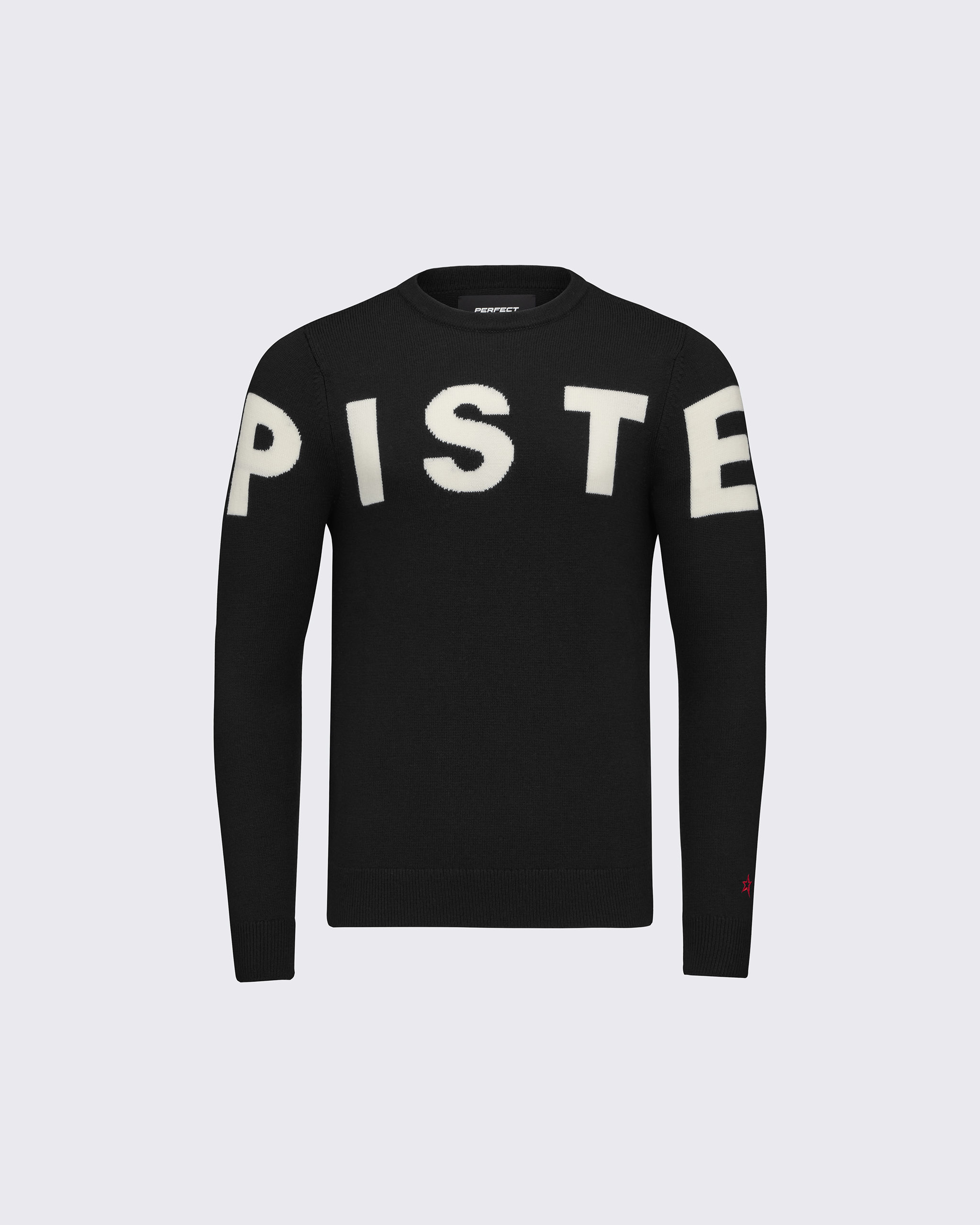 Shop Perfect Moment Piste Merino Wool Sweater In Black