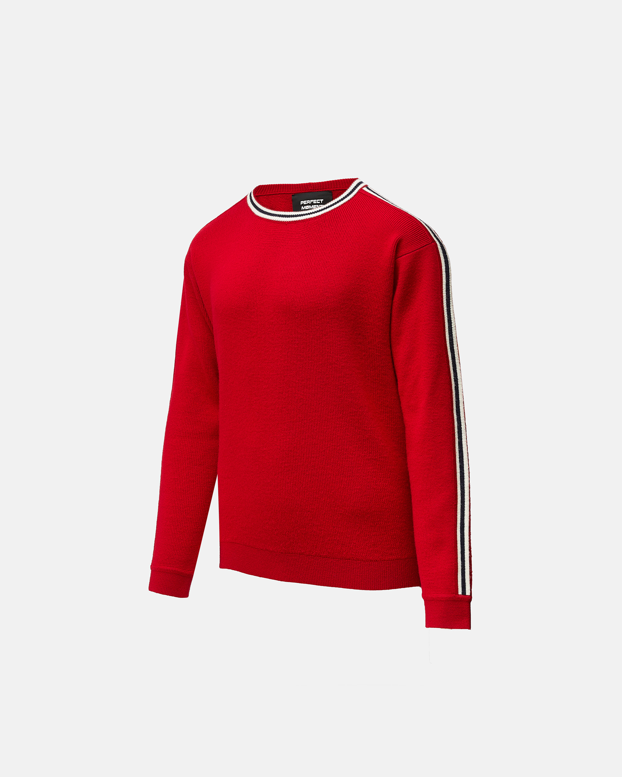 Perfect Moment Boiled Merino Wool Sweater In Red