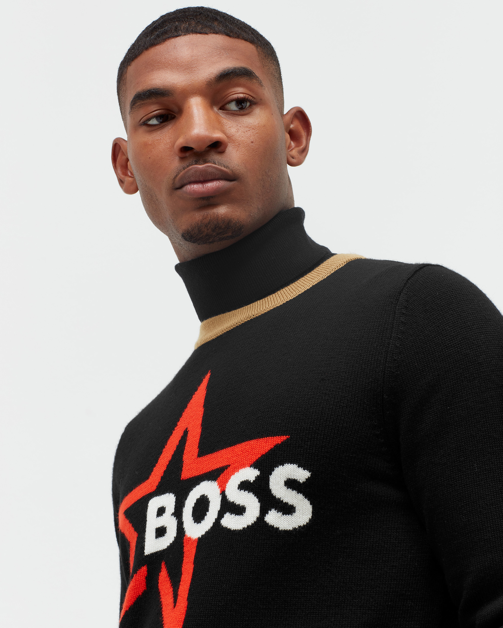 Boss turtleneck clearance sweater