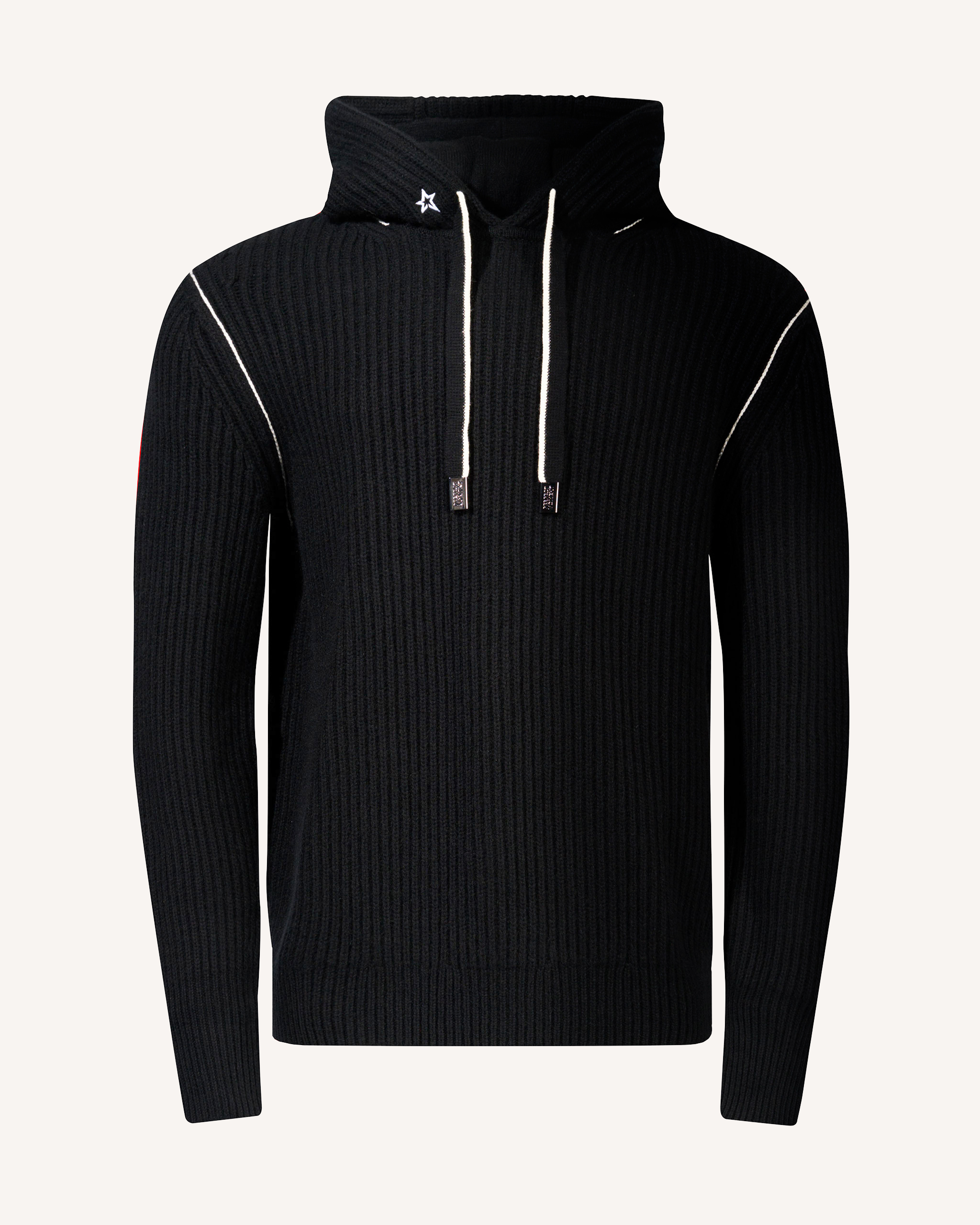 Perfect Moment Kai Knitted Hoodie L In Black