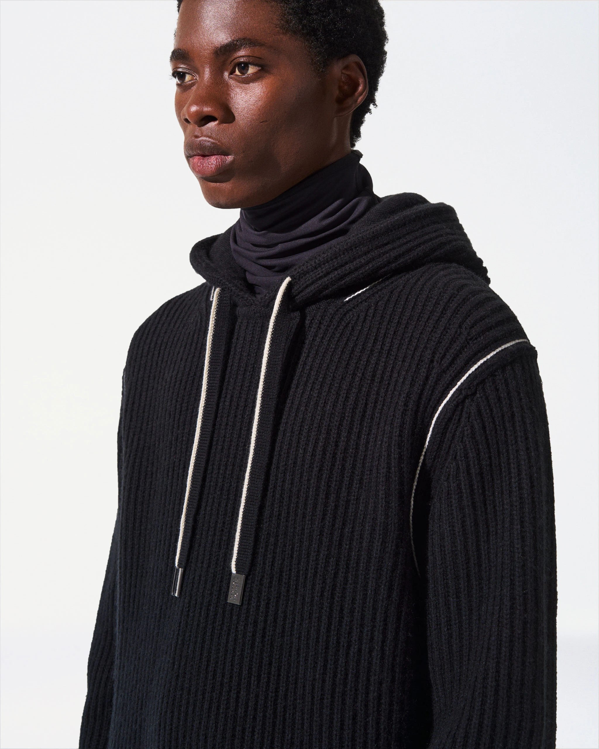 Kai Cashmere & Cotton Knitted Hoodie | Perfect Moment