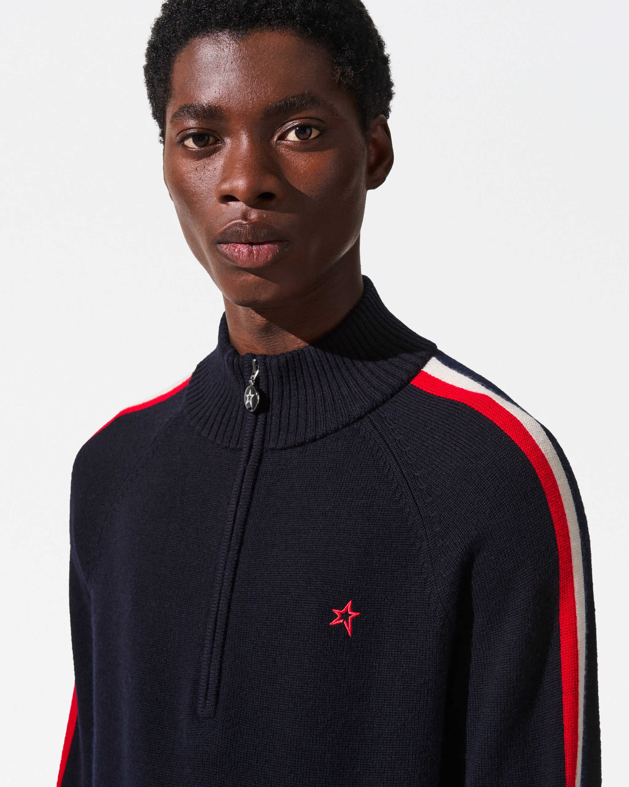 LA Tour Merino Wool 1/4 Zip Sweater | Perfect Moment | Perfect Moment