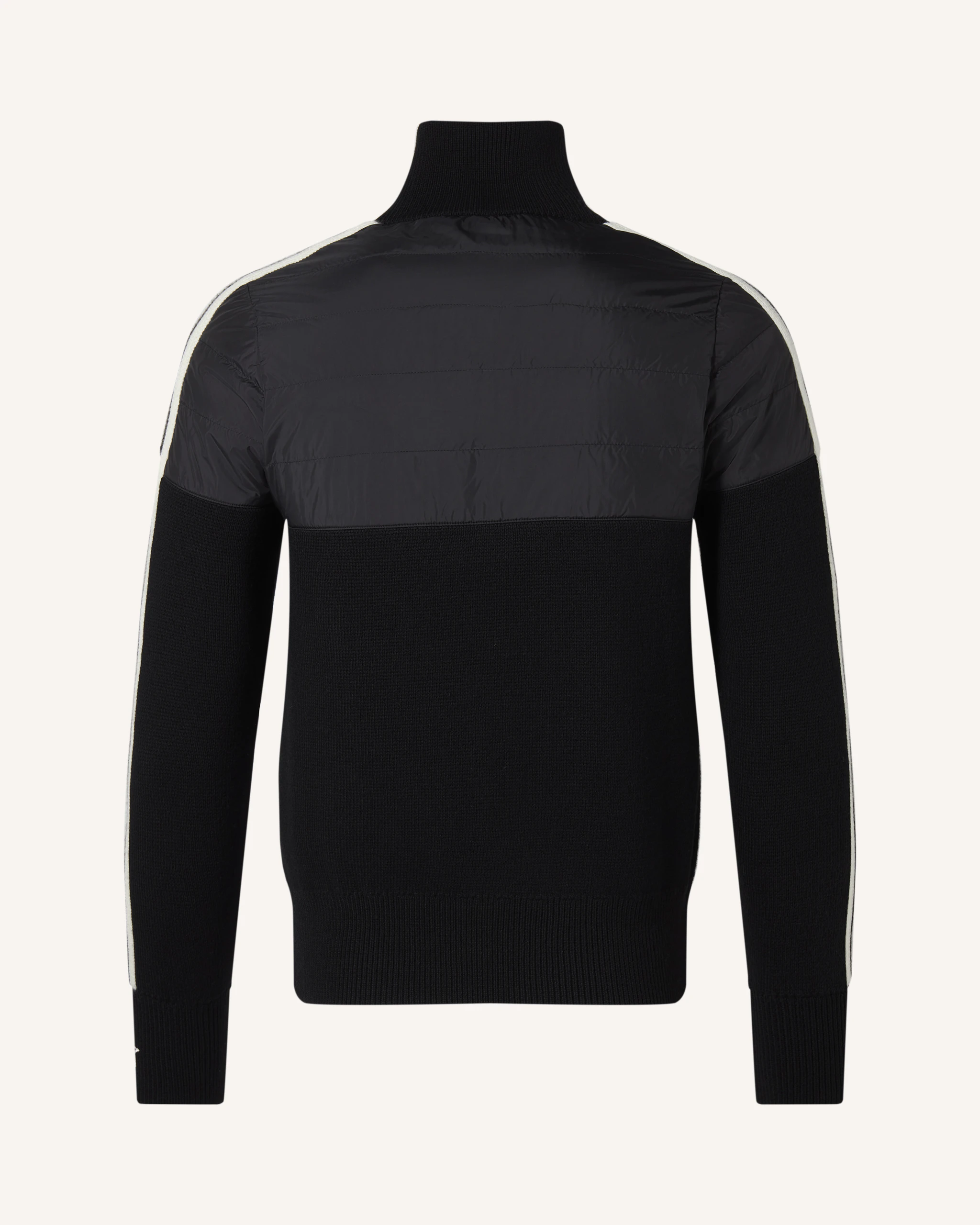 Merino Wool Half-Zip Quilted Sweater 1 Merino Wool Half-Zip Quilted Sweater