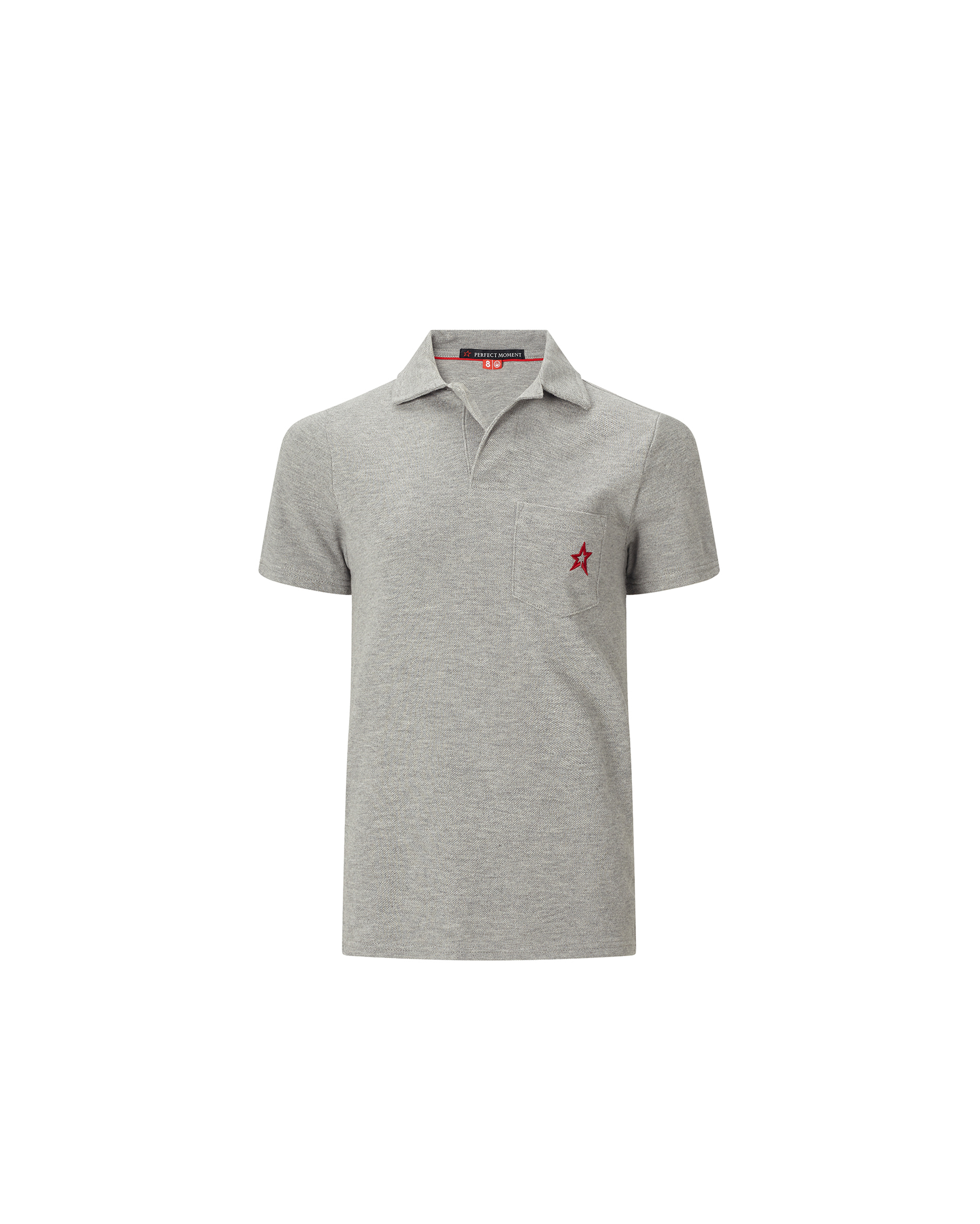 Perfect Moment Placket Pocket Polo Y8 In Grey