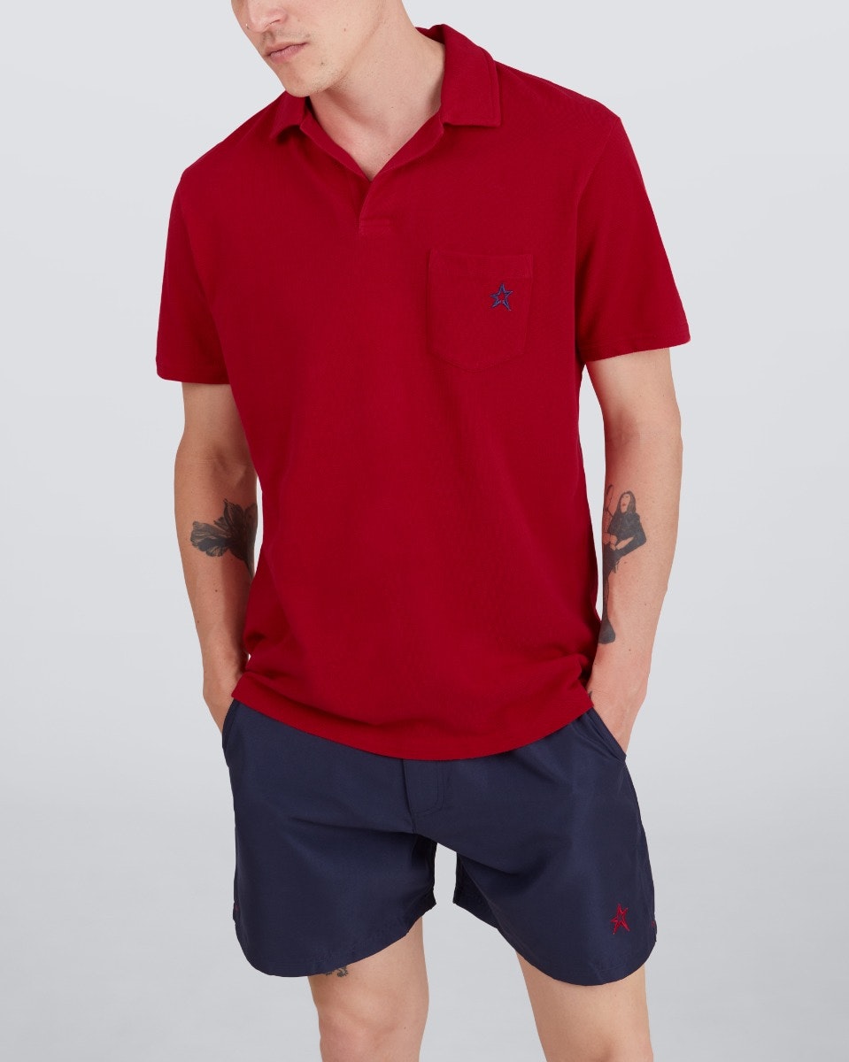 Placket Pocket Polo Shirt 1