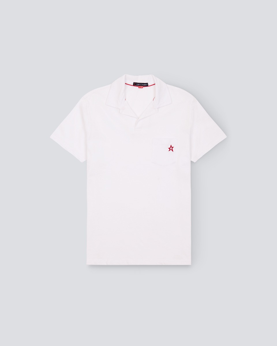 Perfect Moment Placket Pocket Polo Shirt In White