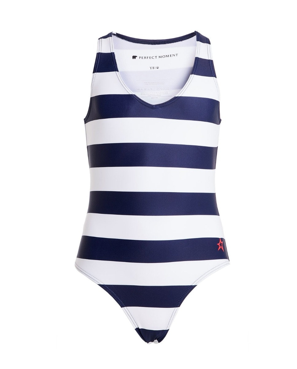 Striped One-Piece Swimsuit 1