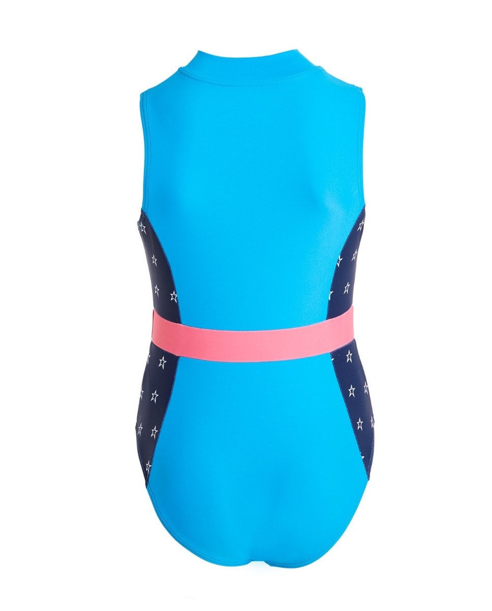 Star-print Panelled Swimsuit 1
