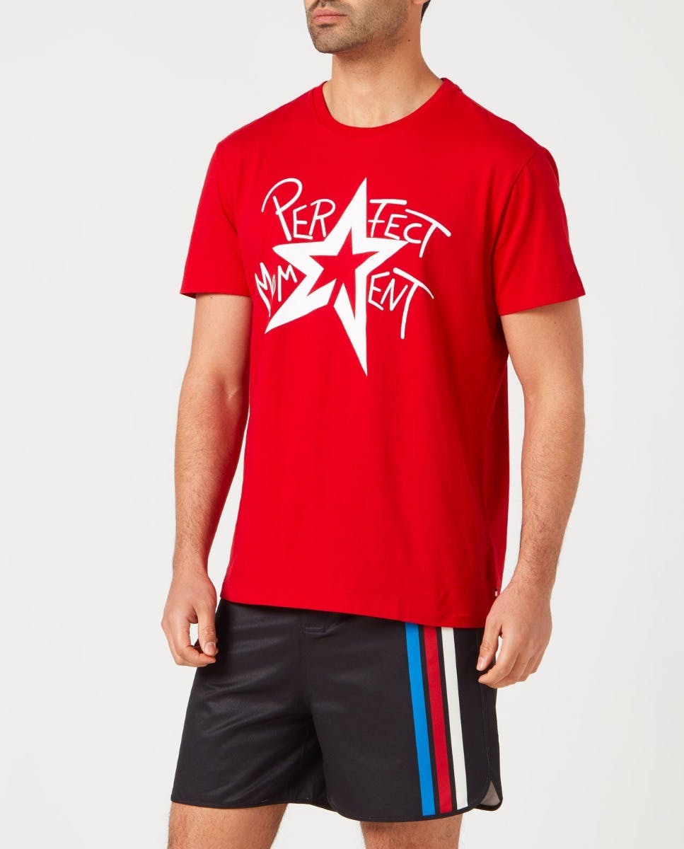 Star-Print Cotton Jersey T-Shirt 1