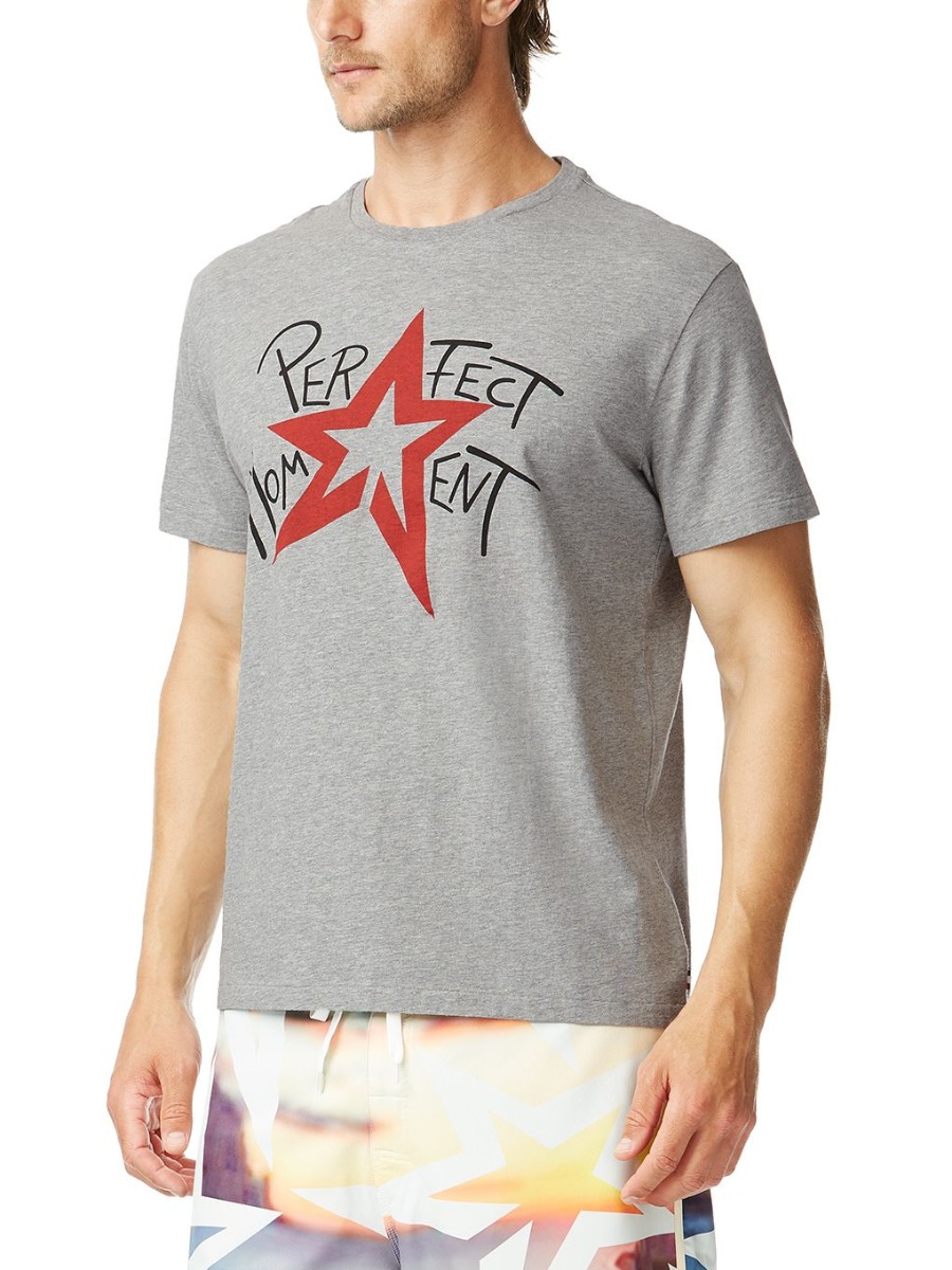 Perfect Moment Star-print Cotton Jersey T-shirt Xl In Grey