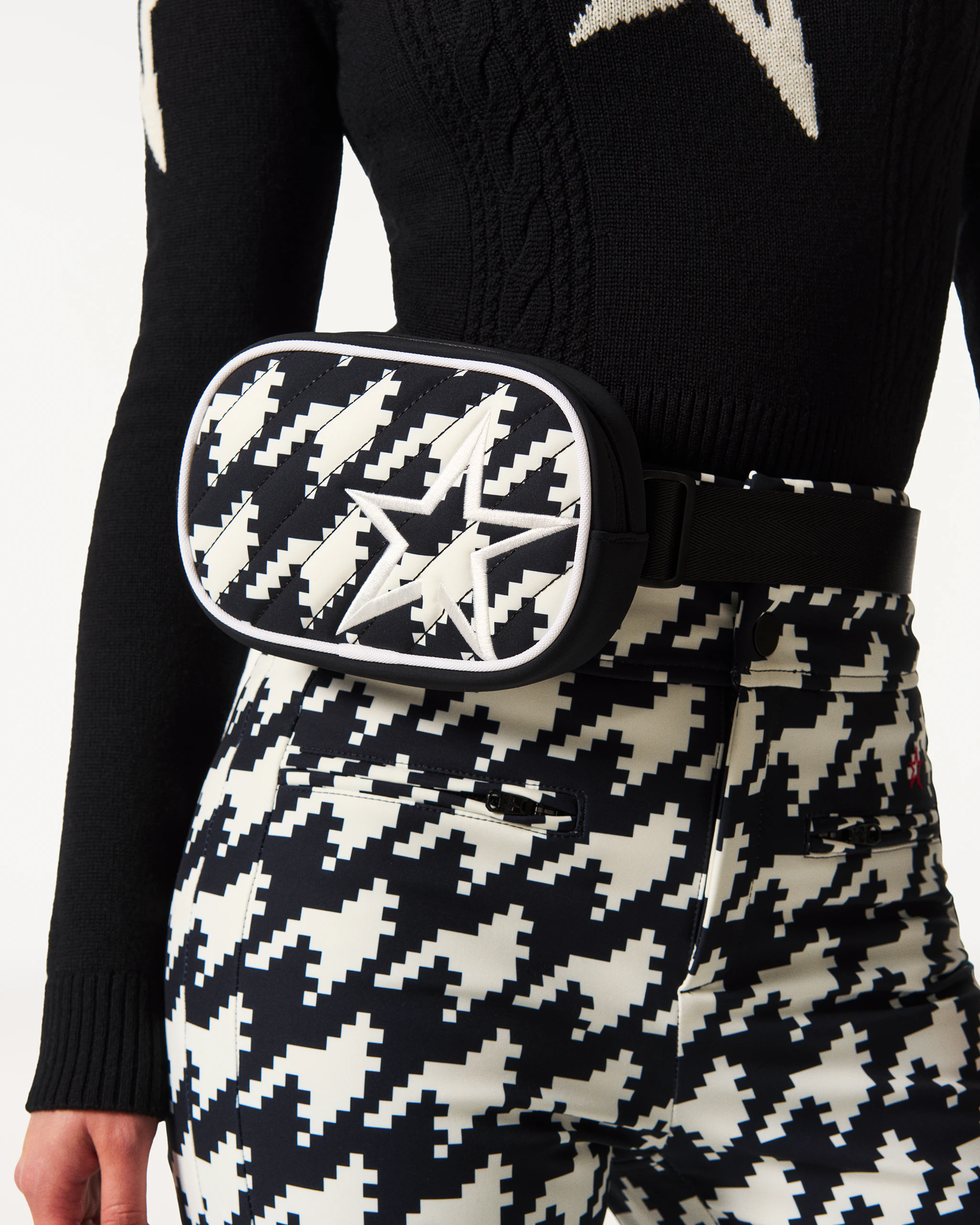 Houndstooth Star Belt Bag 1