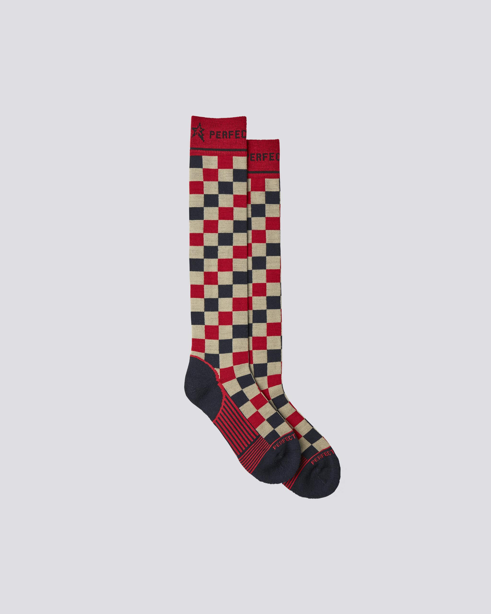 Bloko Print Merino Wool Ski Socks 1