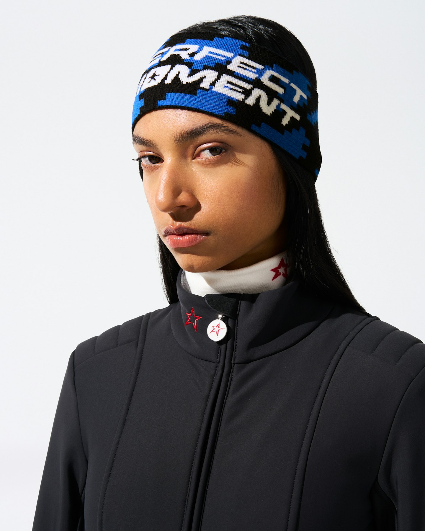 Twisted Houndstooth Merino Wool Headband 1