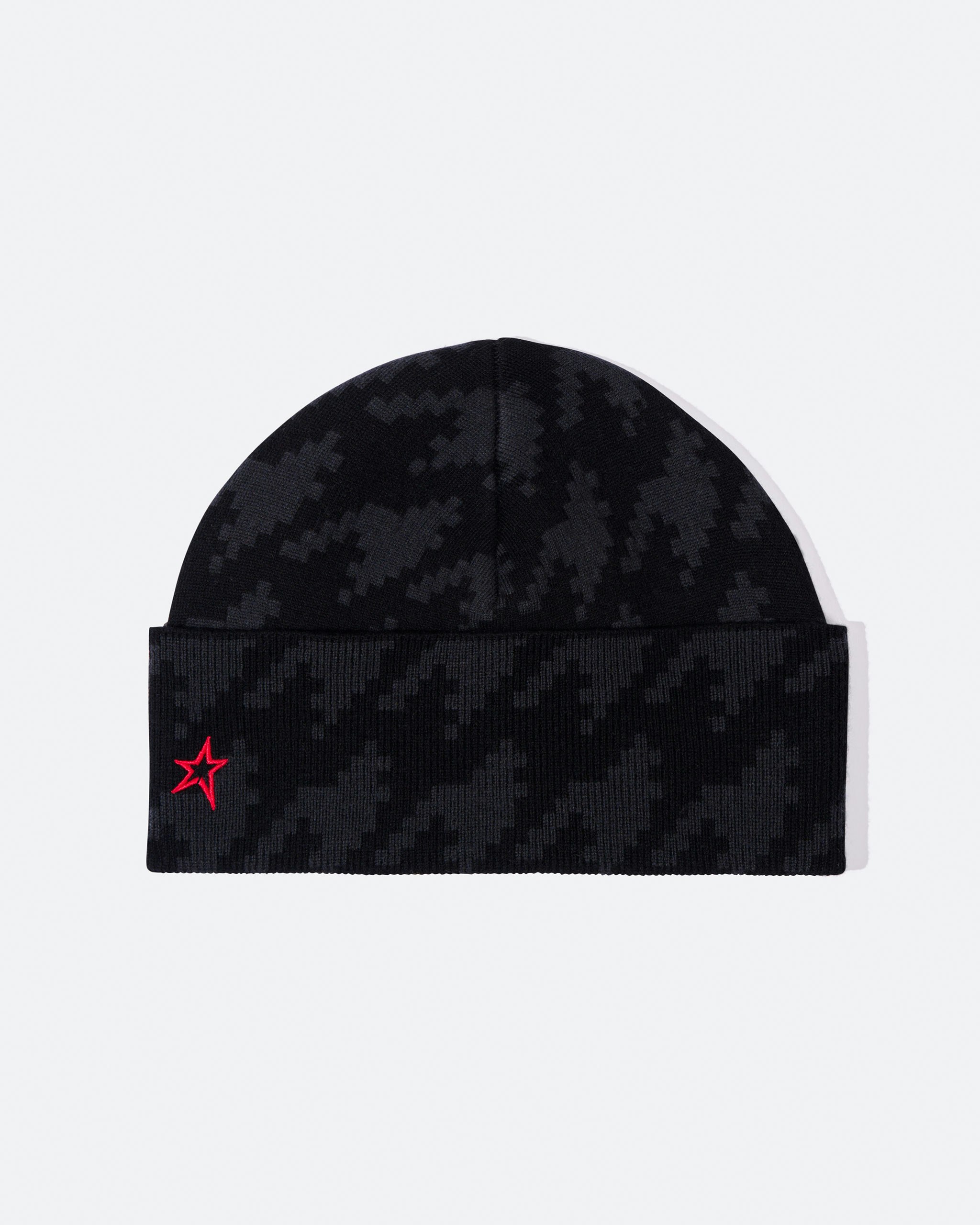 Houndstooth Merino Wool Beanie 0
