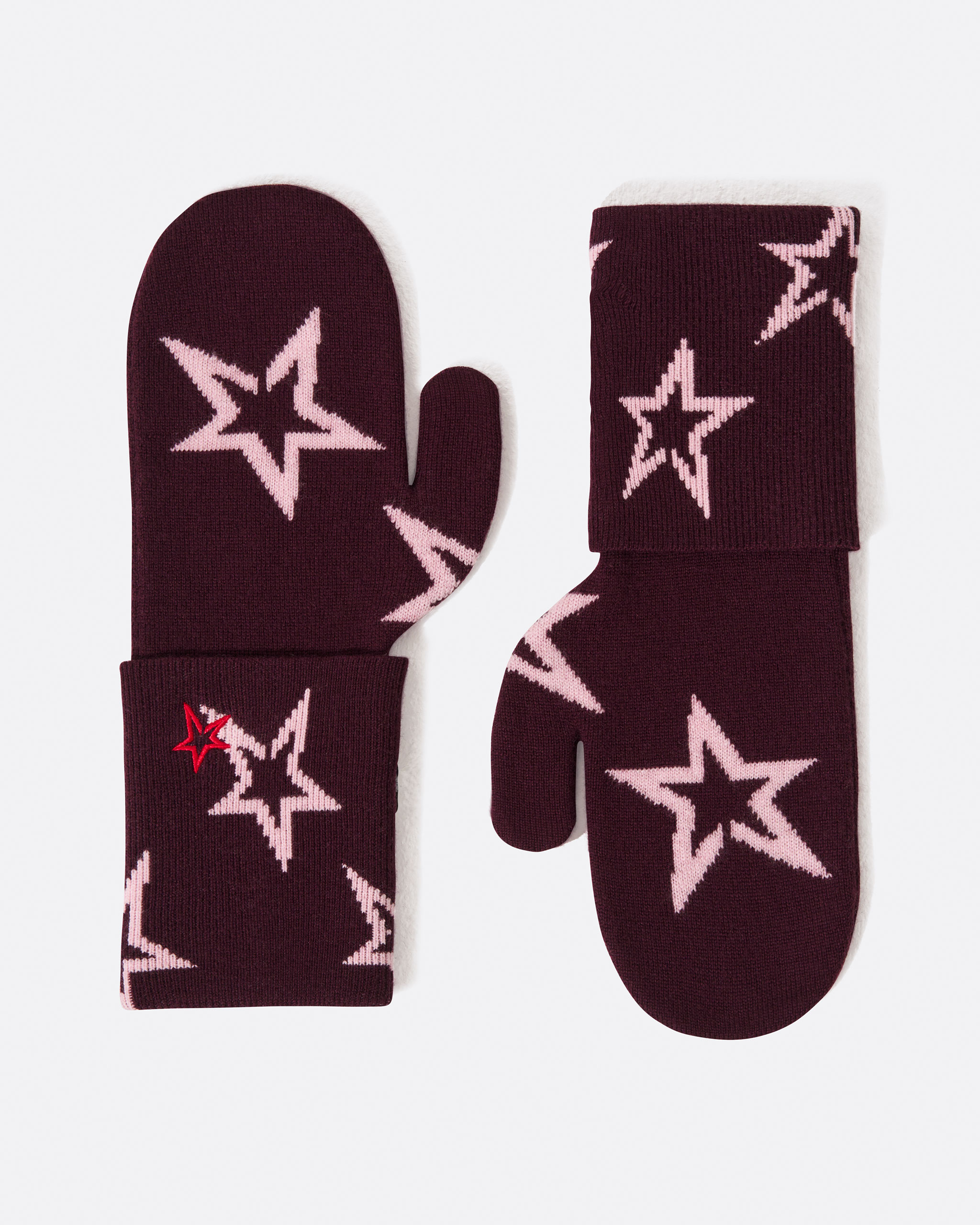 Perfect Moment Apres Mittens Onesize In Burgundy