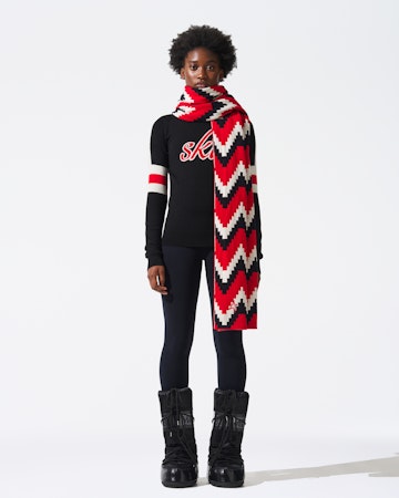 Chevron Merino Wool Scarf 1