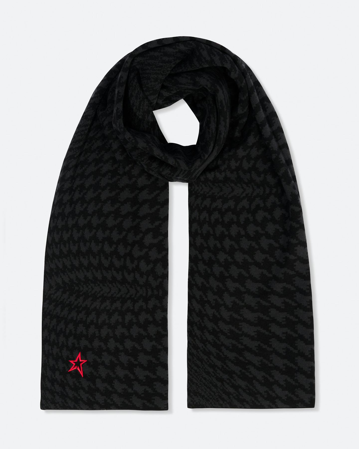 Houndstooth Merino Wool Scarf 0