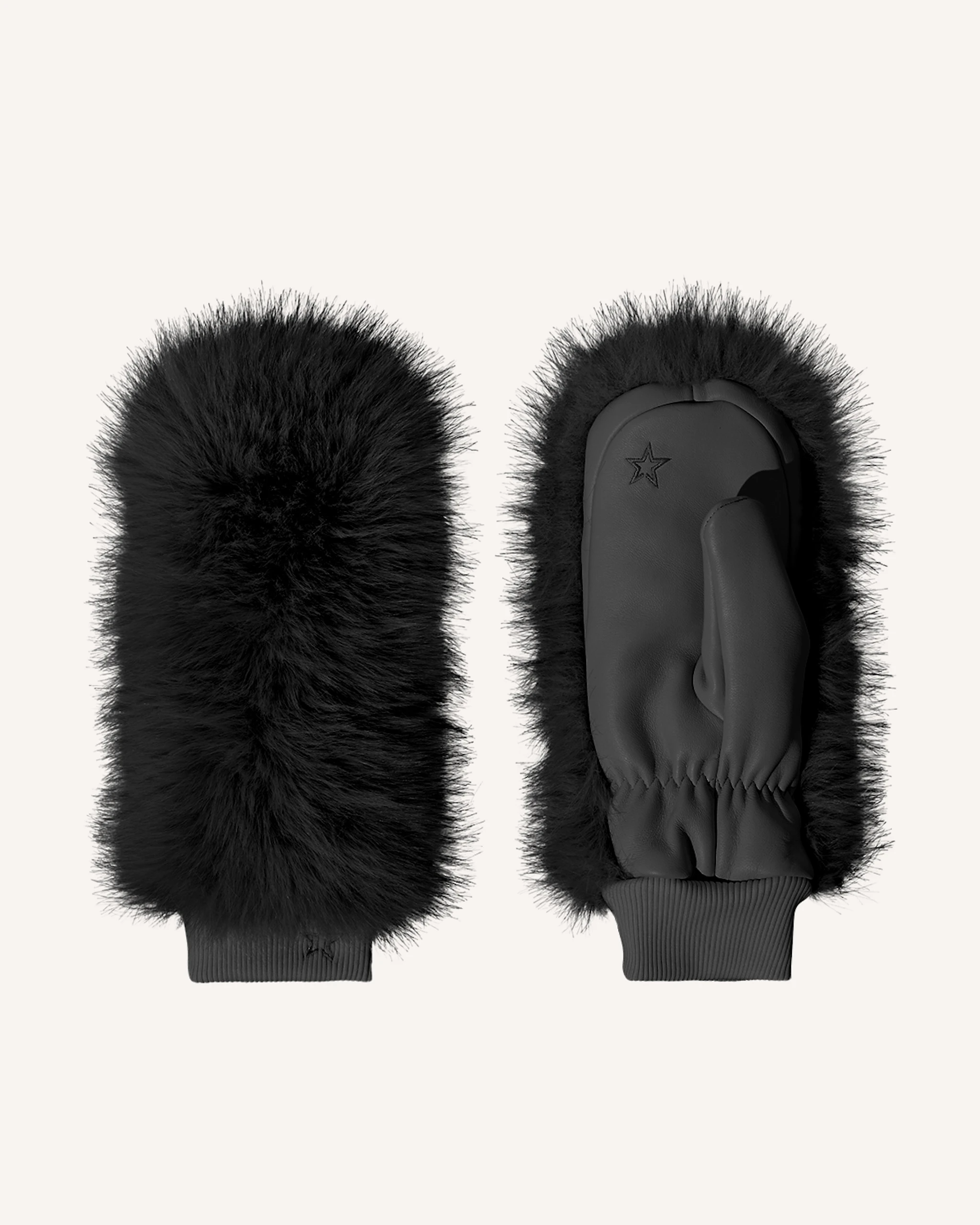 Faux Fur Mittens 0