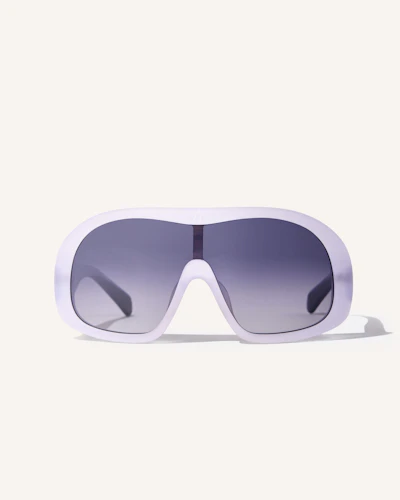 Perfect Moment Womens Racer Sunglasses, White,