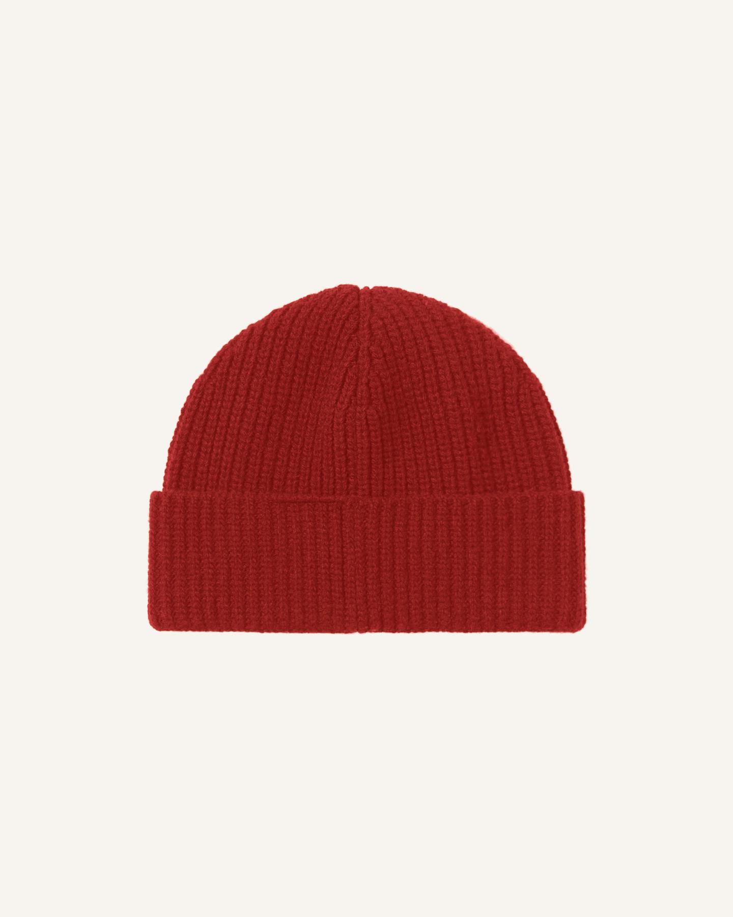 Knitted Ribbed Logo Beanie 1