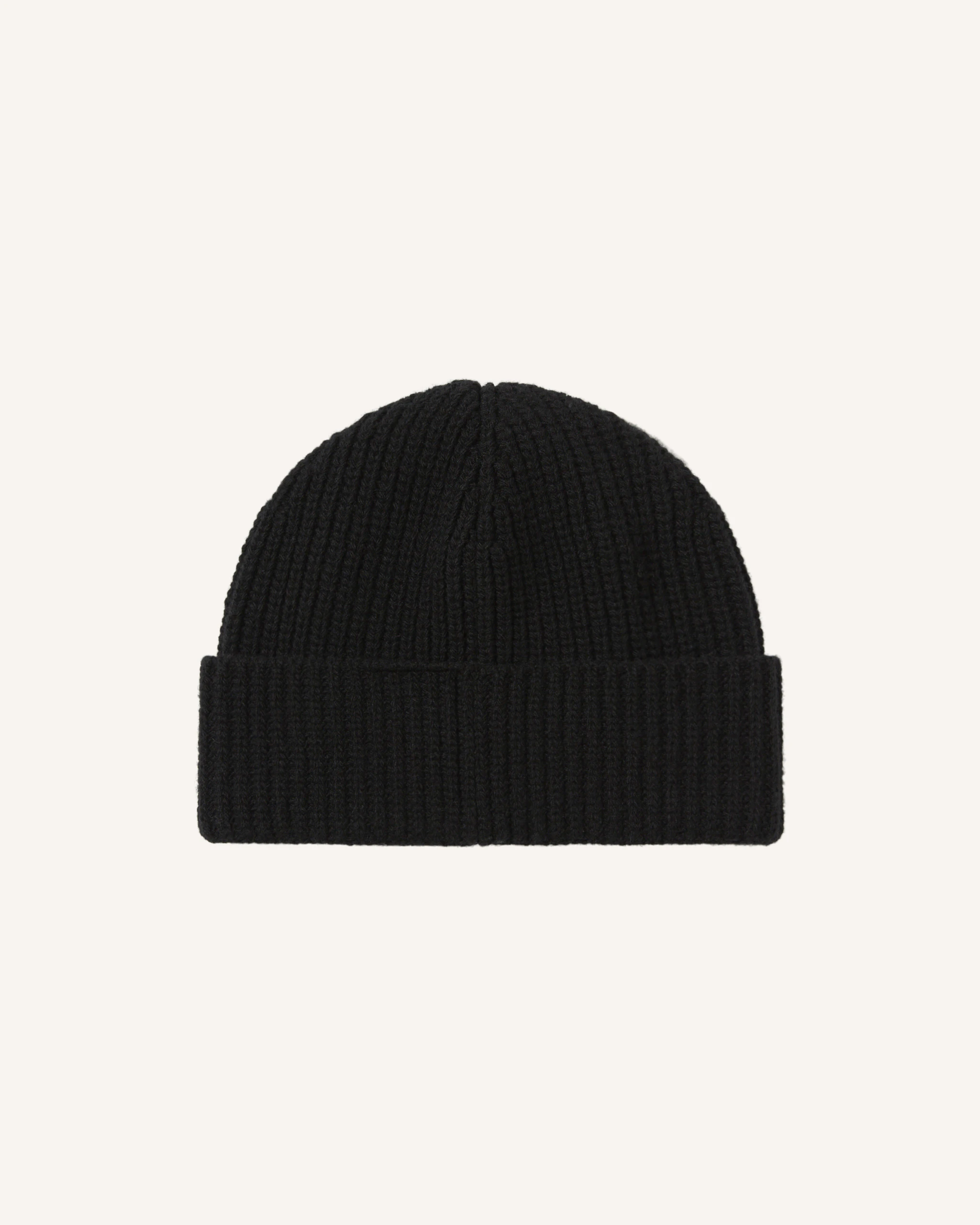 Knitted Ribbed Logo Beanie 1 Knitted Ribbed Logo Beanie