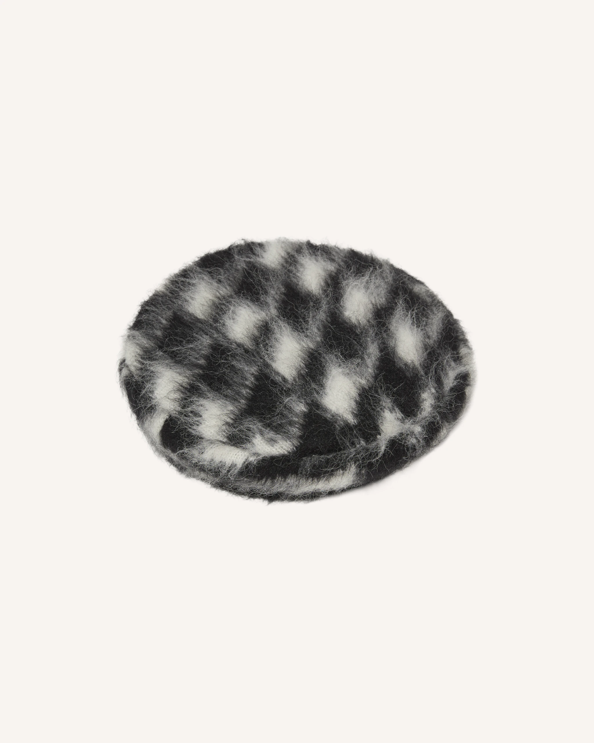 Houndstooth Mohair Captain Hat 1
