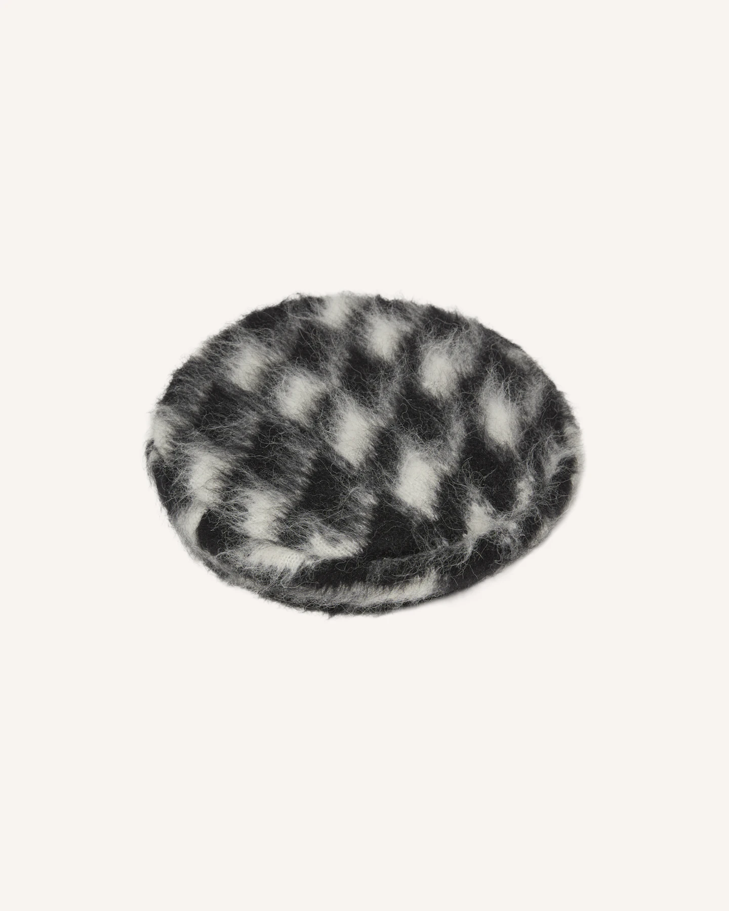 Houndstooth Mohair Captain Hat 1