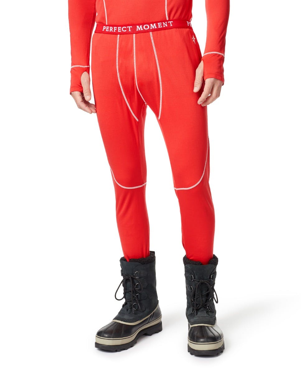 red thermal pants