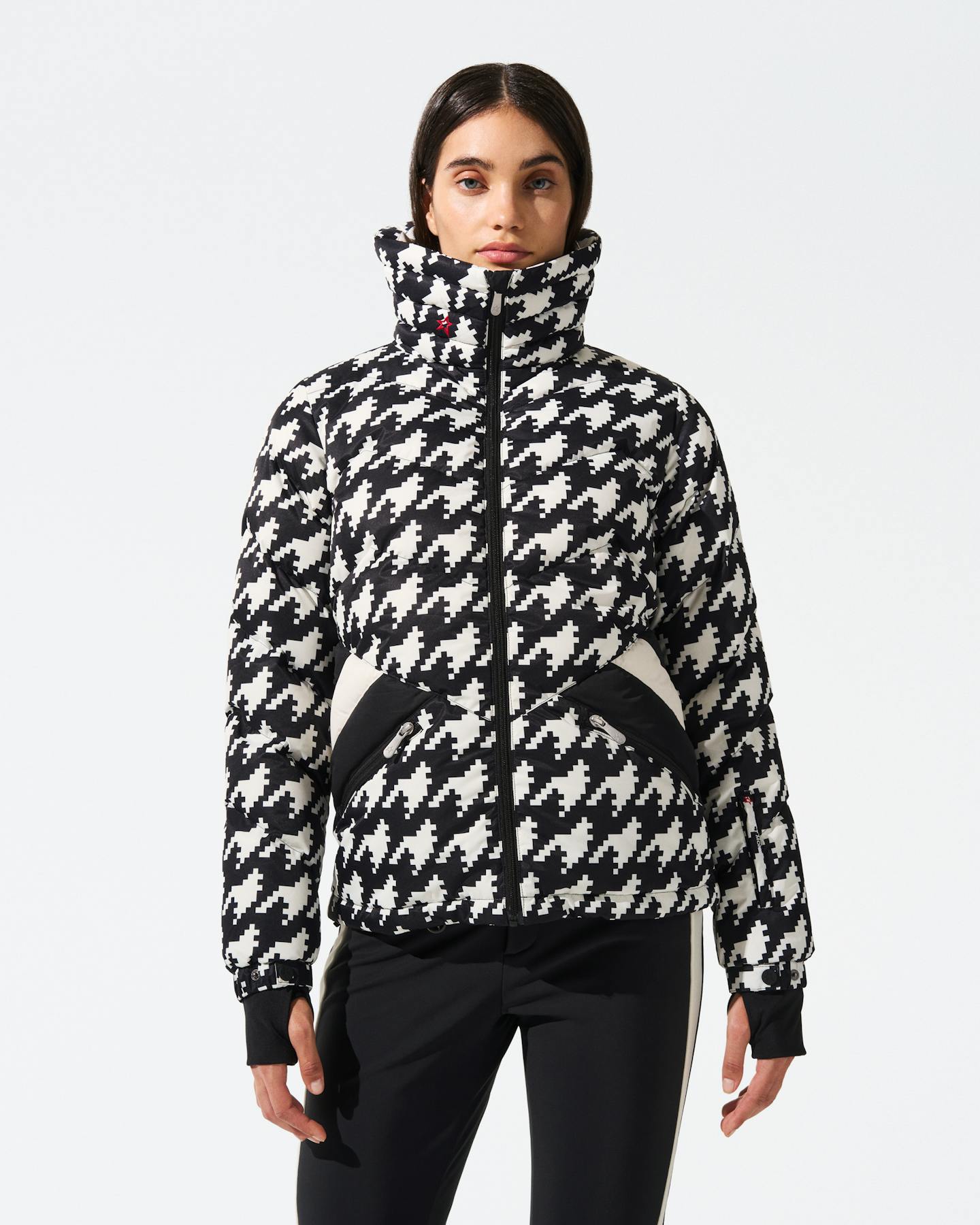 Houndstooth Ski Duvet Down Jacket 3