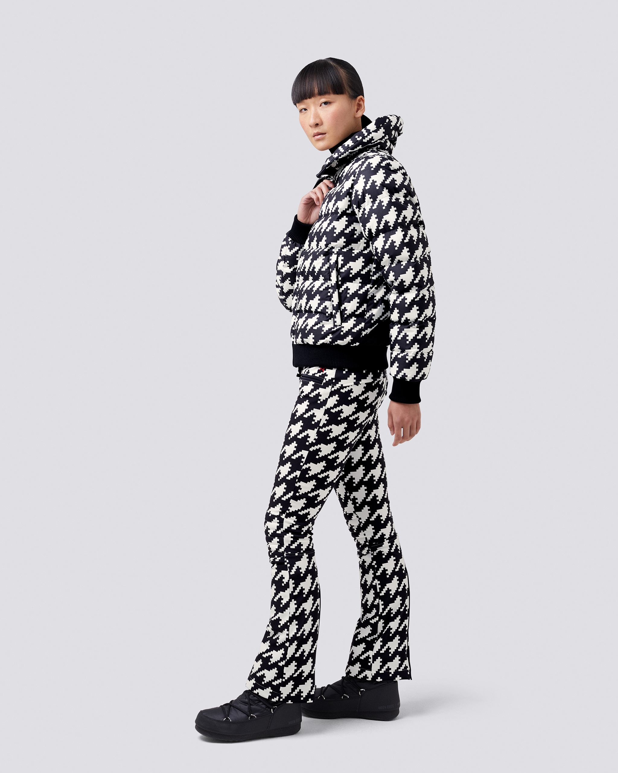 perfect moment houndstooth jacket