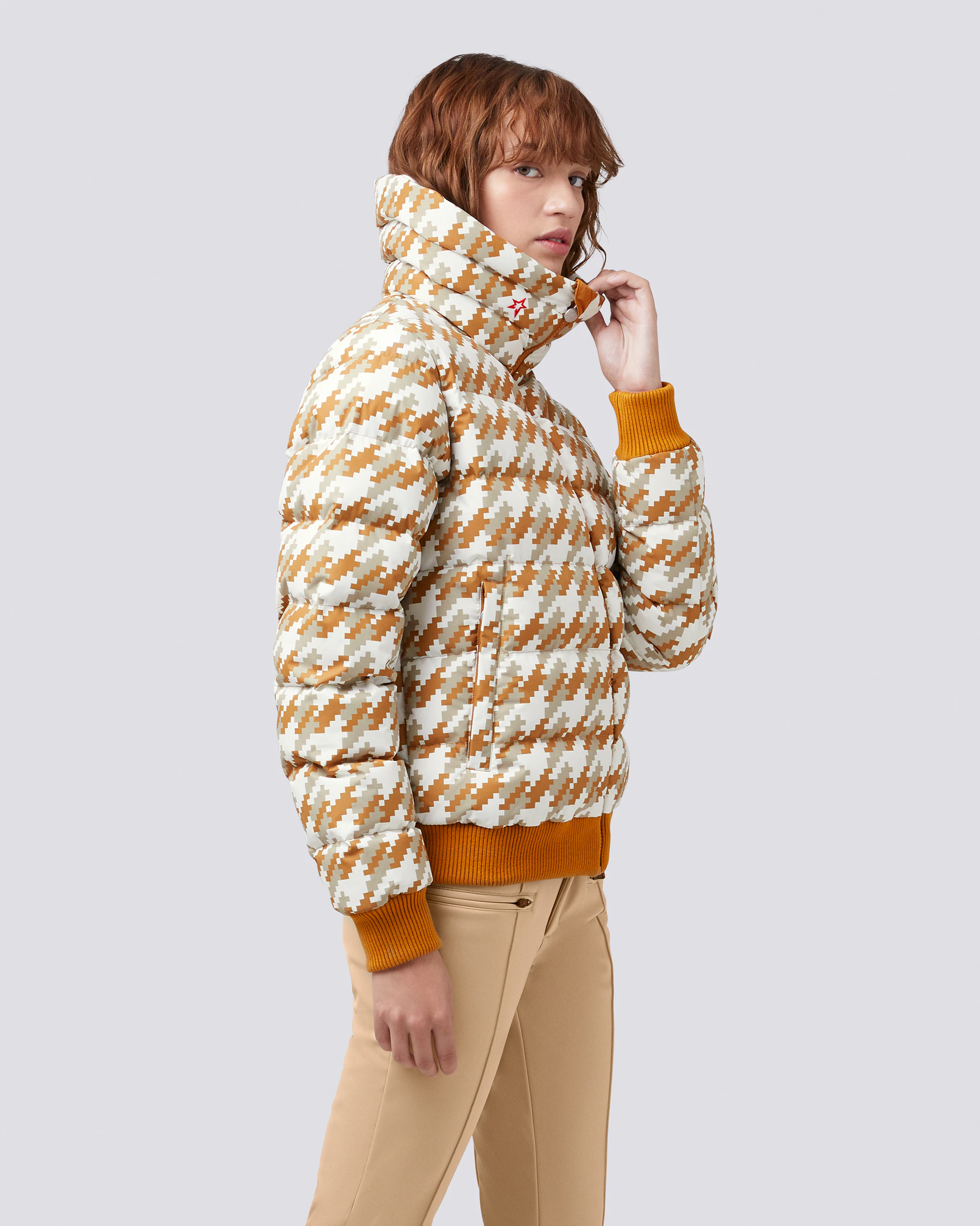 Houndstooth Super Star Down Jacket 