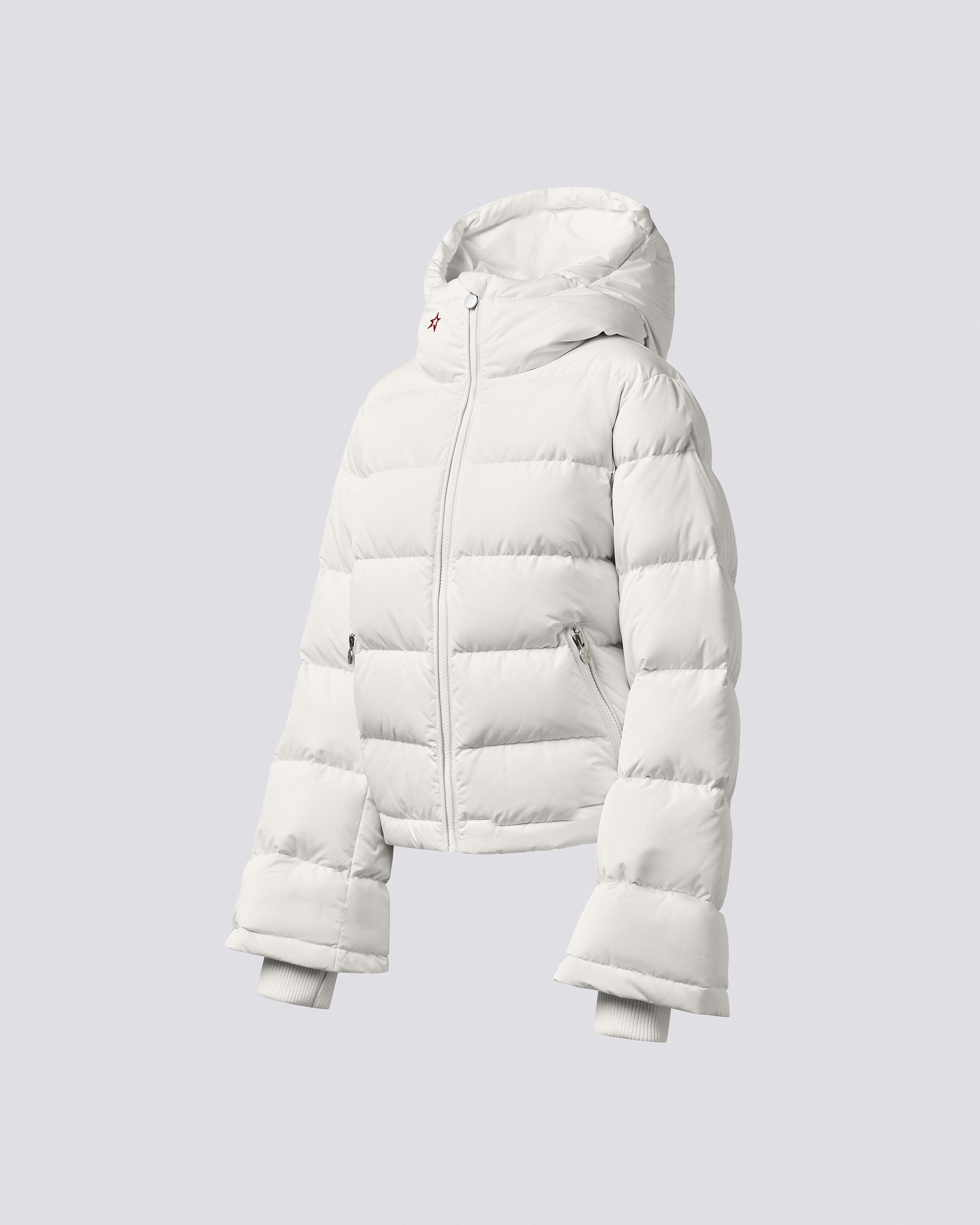 Perfect Moment Polar Flare Down Jacket Xl In White