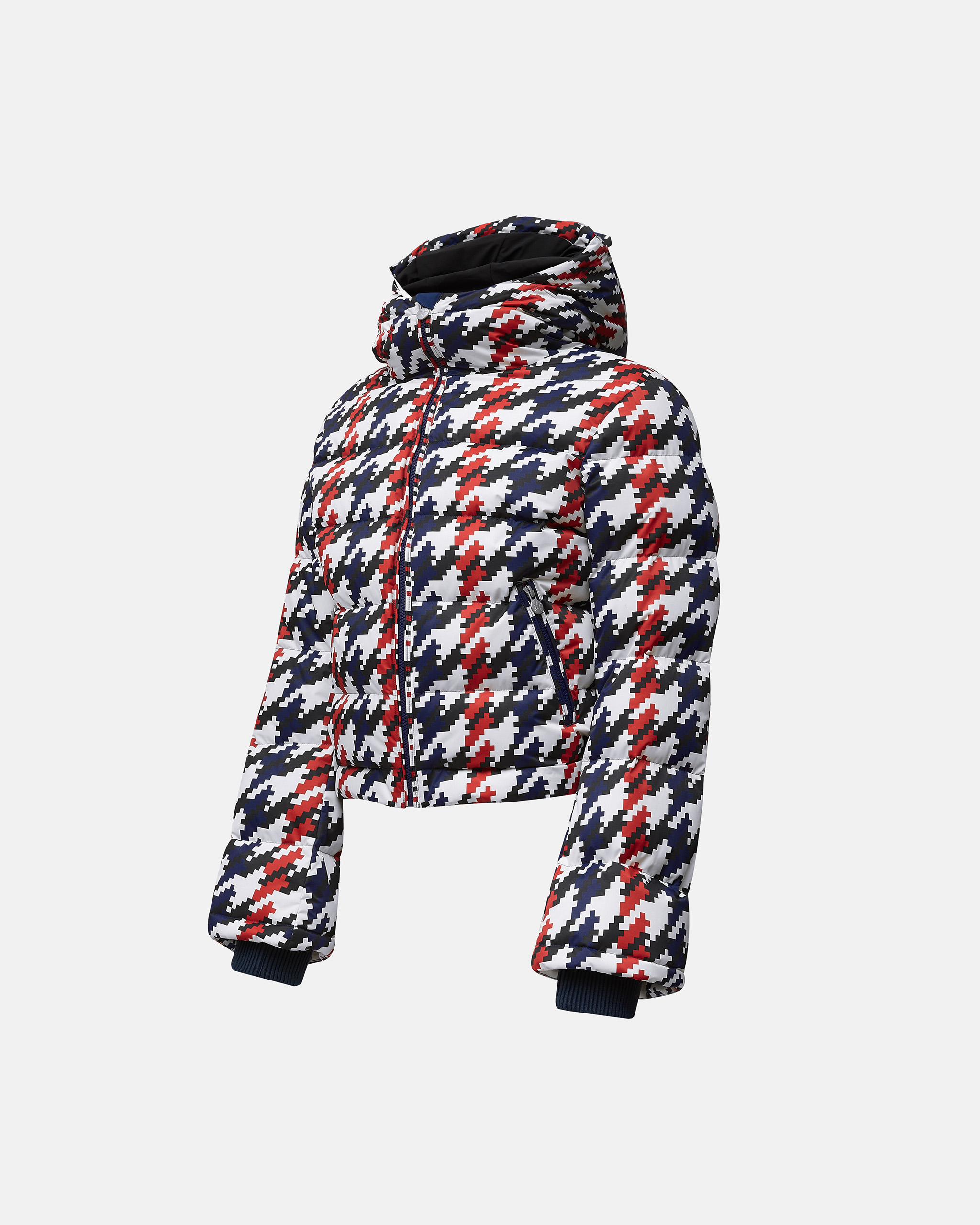 houndstooth snow jacket