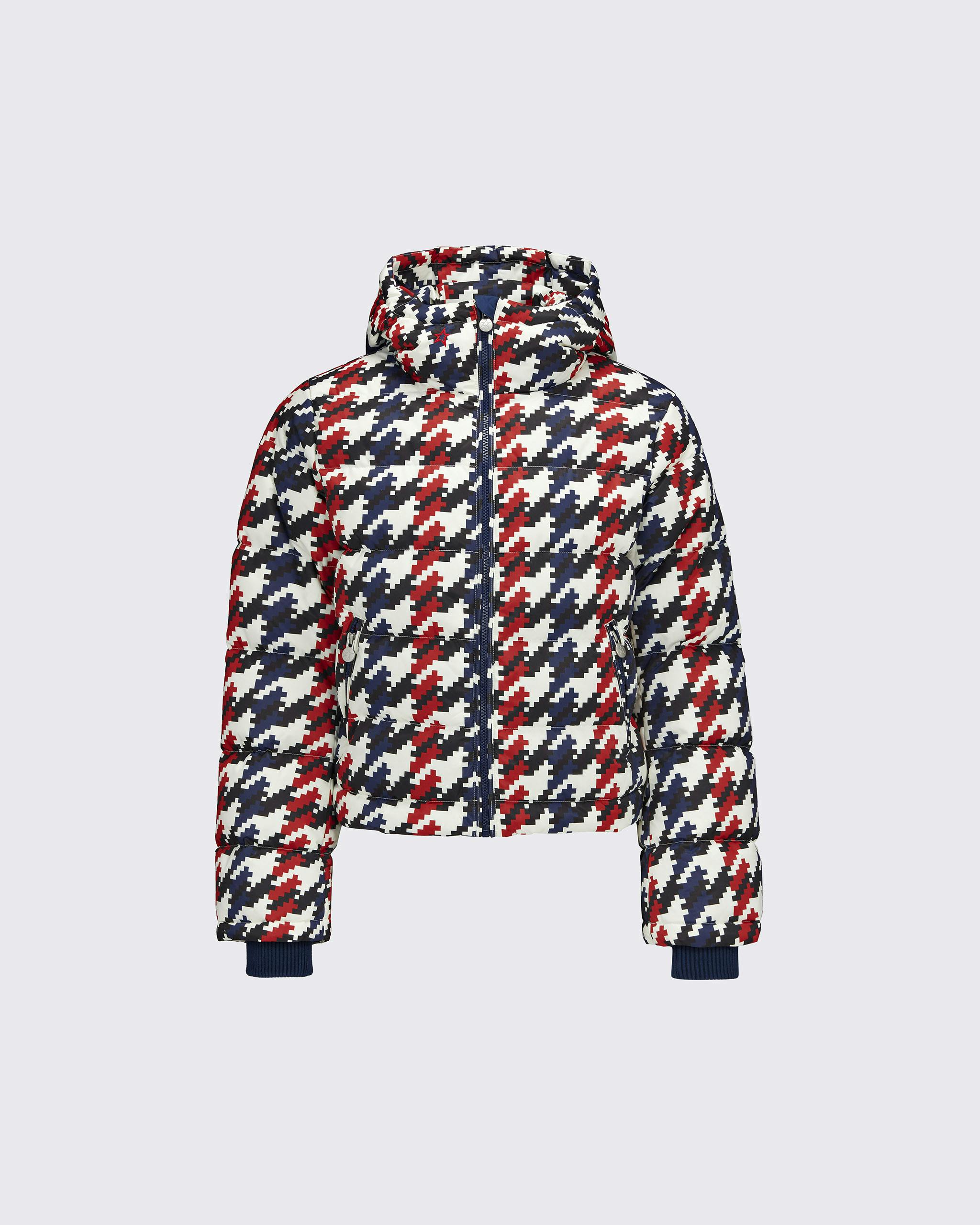 Houndstooth Polar Flare Down Jacket | Perfect Moment